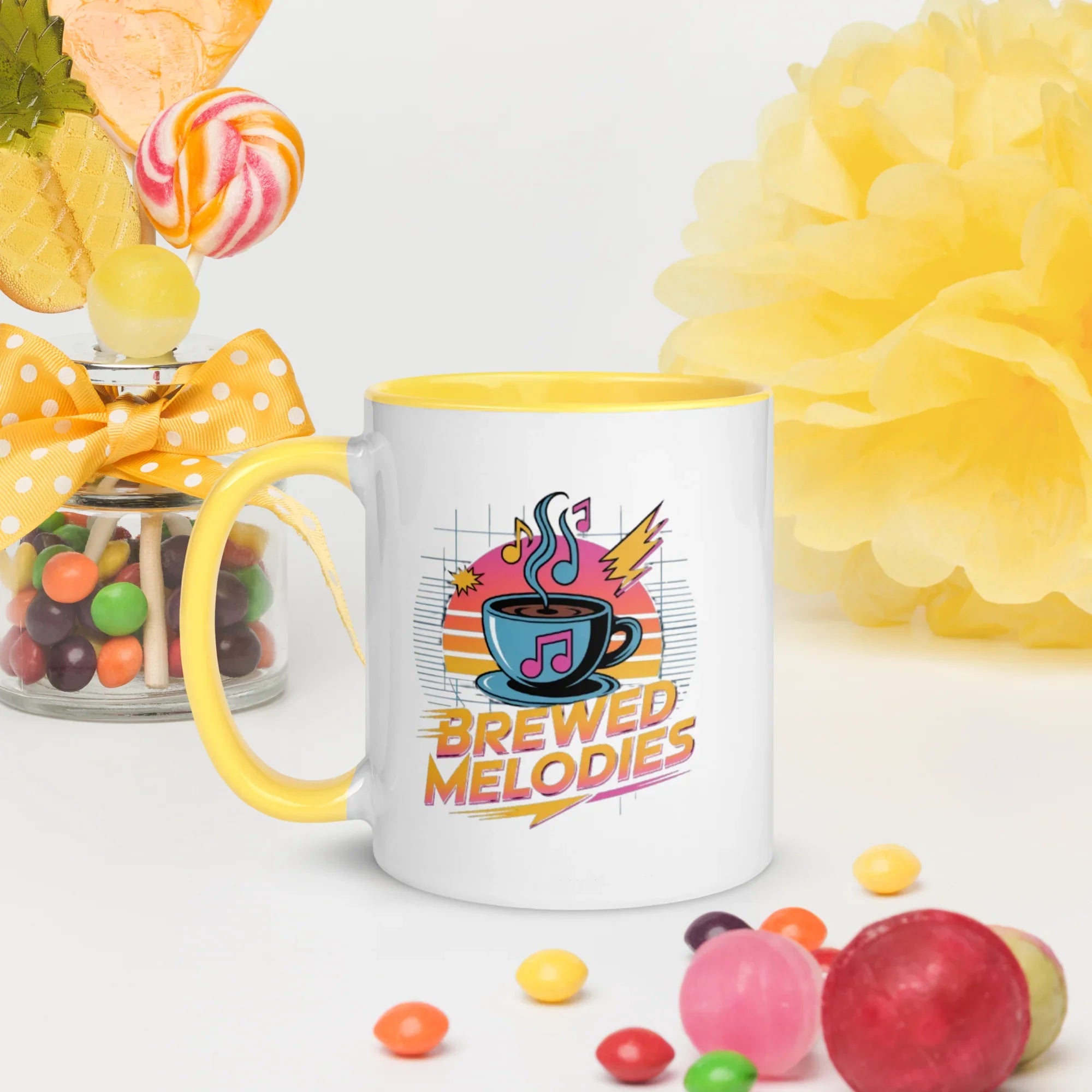Brewed Melodies Mug – Retro Coffee Vibes for Music Lovers - RaZits