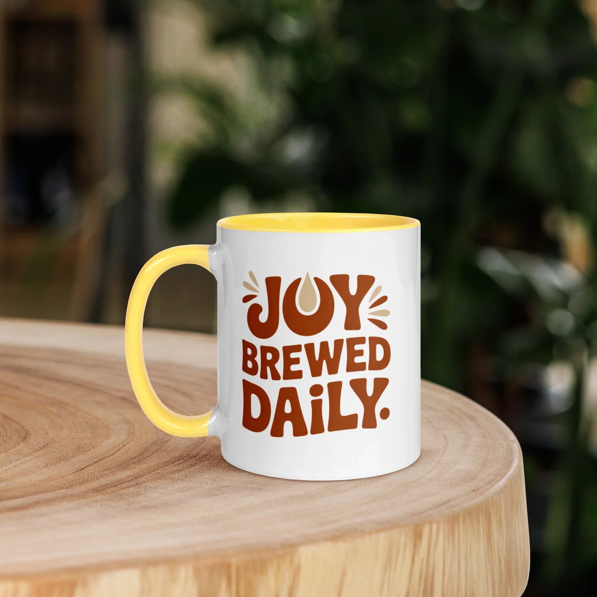 Joy Brewed Daily Ceramic Coffee Mug - RaZits