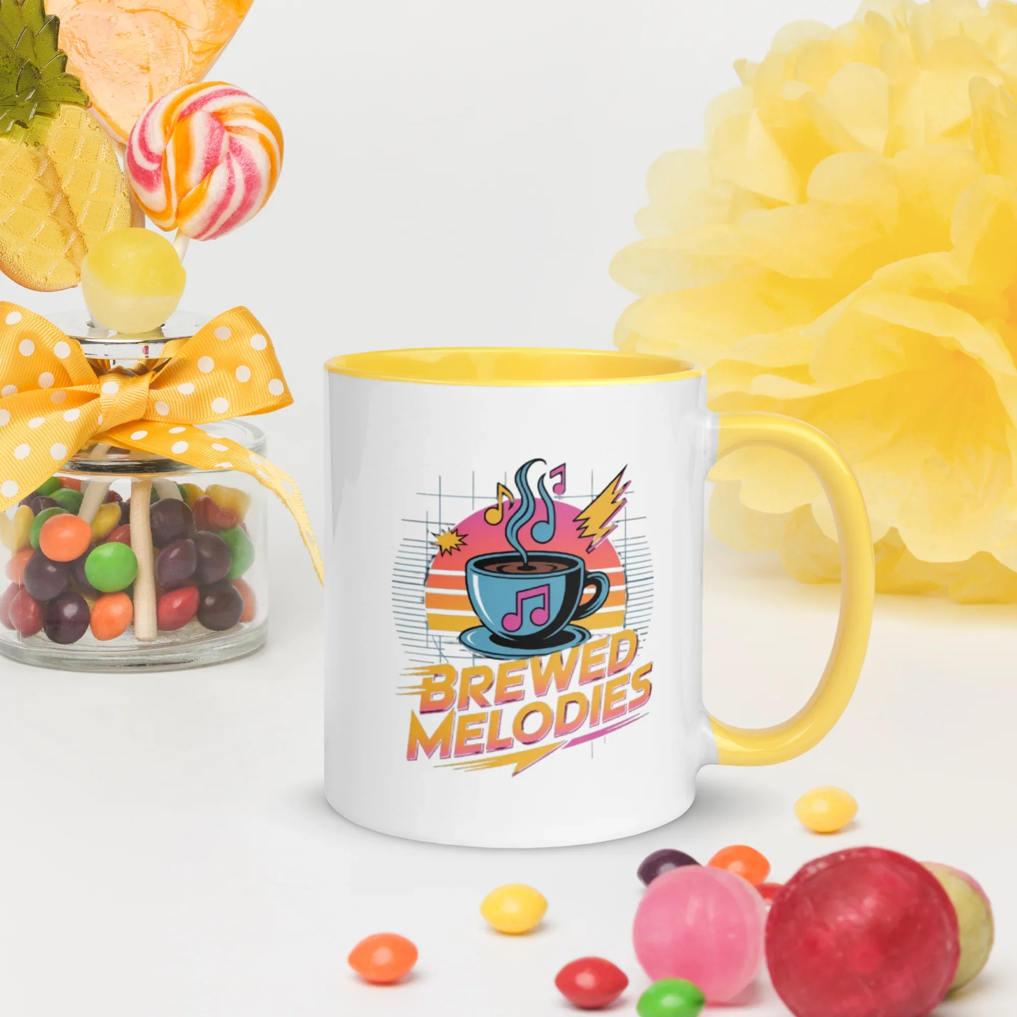 Brewed Melodies Mug – Retro Coffee Vibes for Music Lovers - RaZits