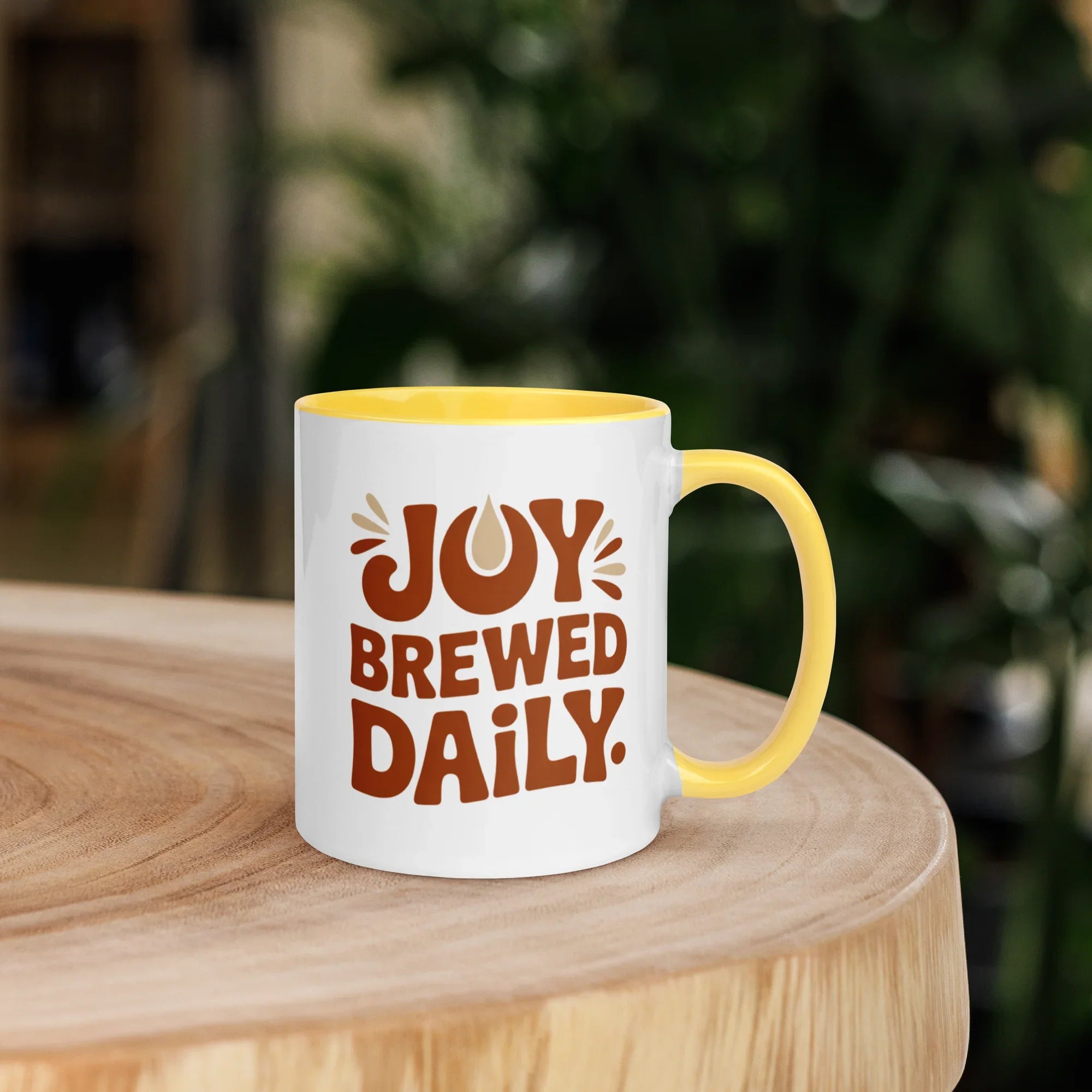 Joy Brewed Daily Ceramic Coffee Mug - RaZits