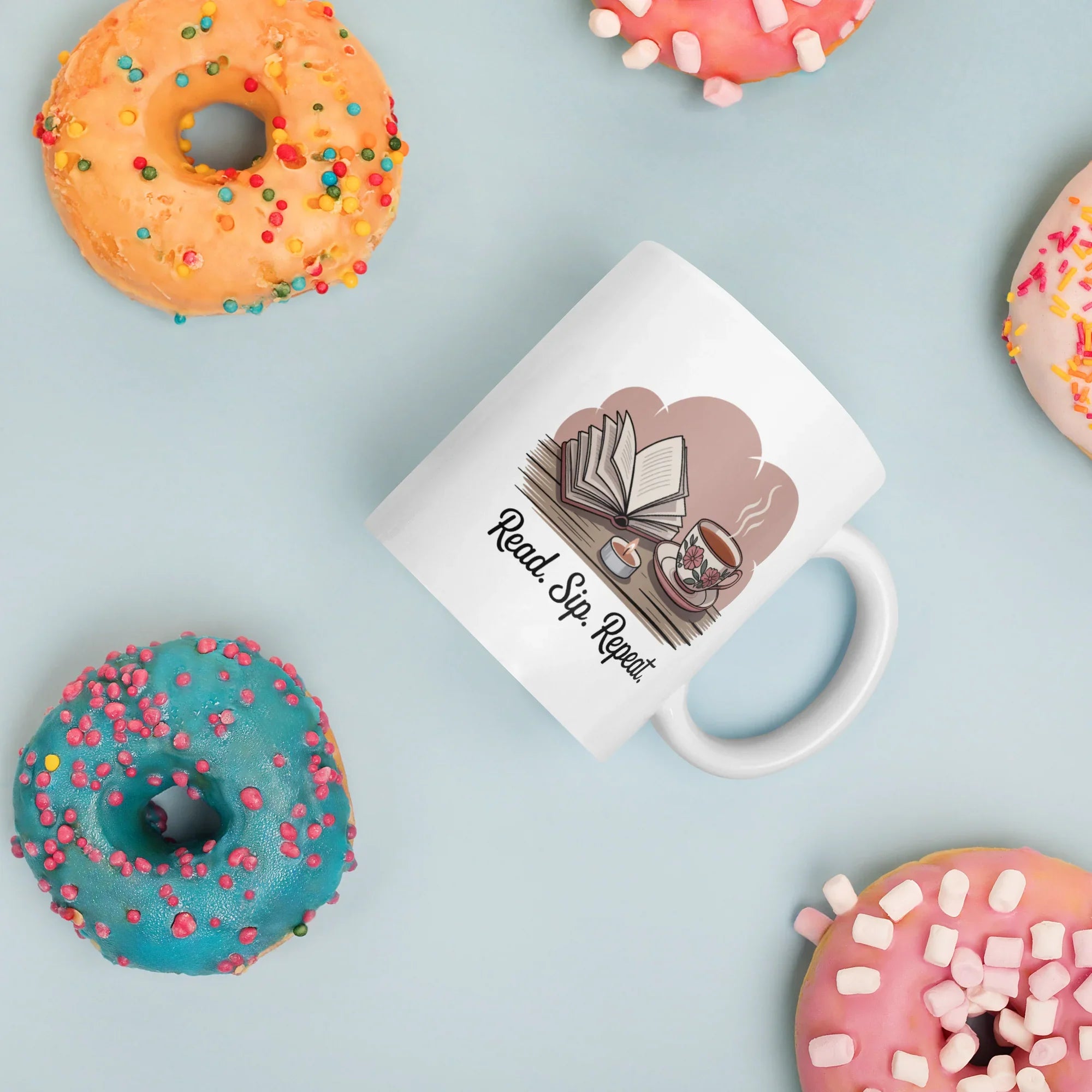Read Sip Repeat Mug – Book Lover Tea Reading Cup - RaZits