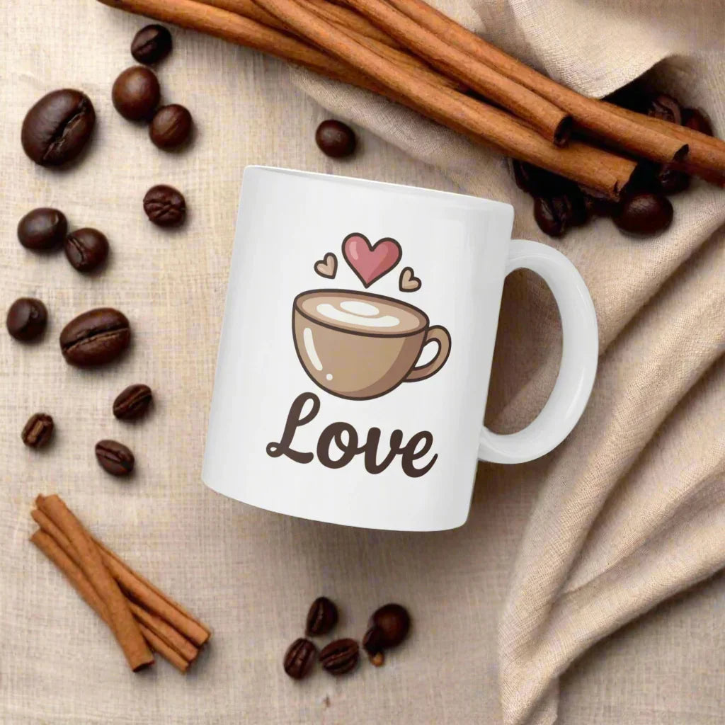 Love in a Latte Coffee Mug - RaZits