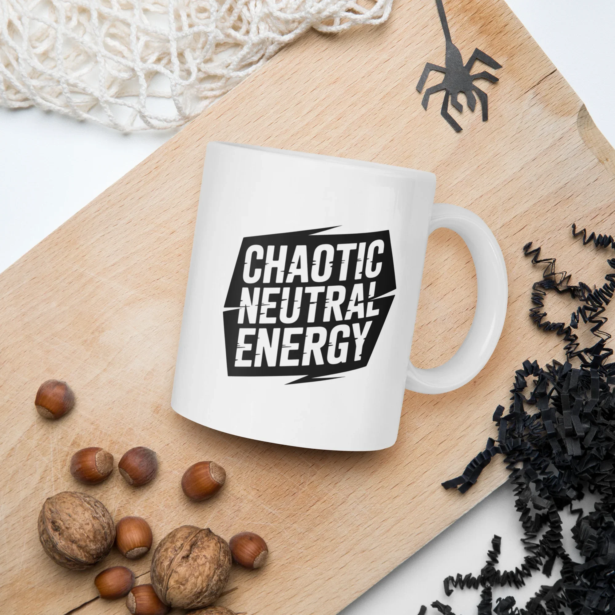 Chaotic Neutral Energy Mug – Gamer Alignment Humor for Tabletop Legends - RaZits