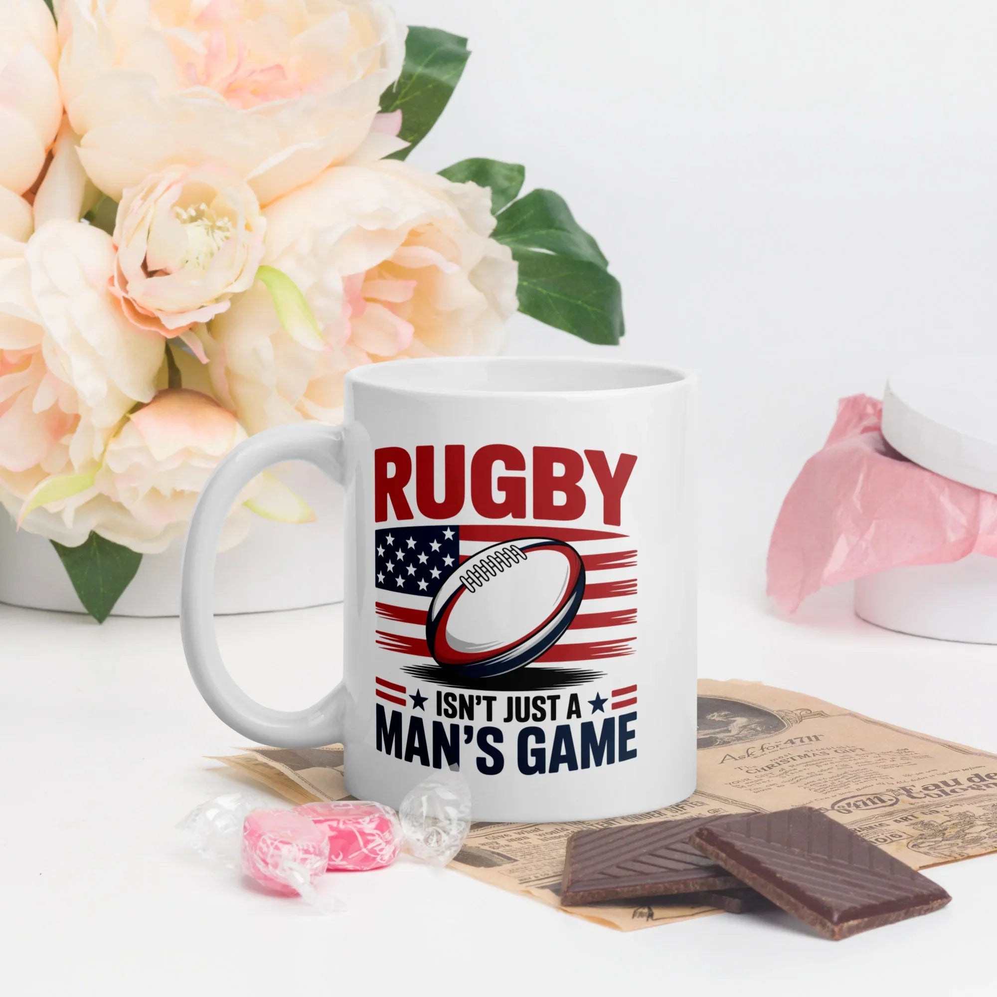Rugby Isn’t Just a Man’s Game Patriotic Mug - RaZits