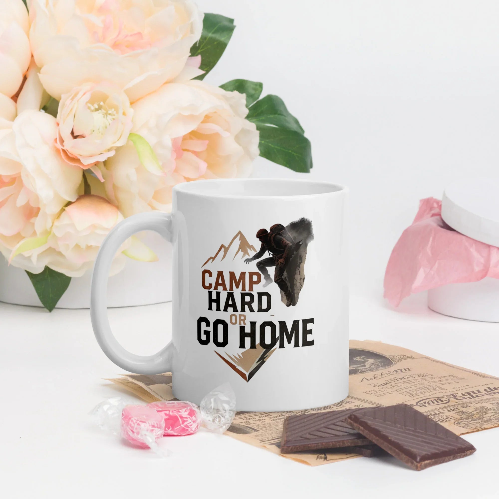 Camp Hard or Go Home – Ceramic Adventure Mug - RaZits
