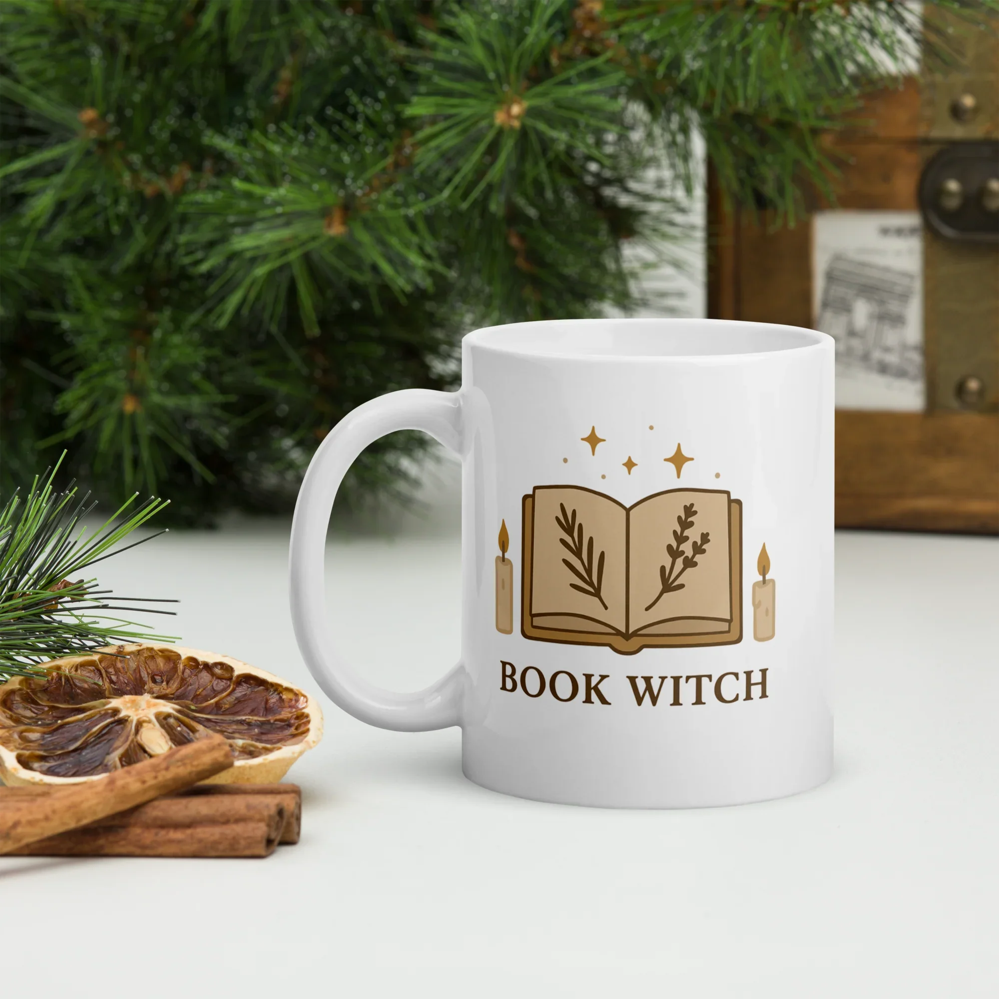 Book Witch Mug – Cottagecore Magic Ceramic Cup - RaZits