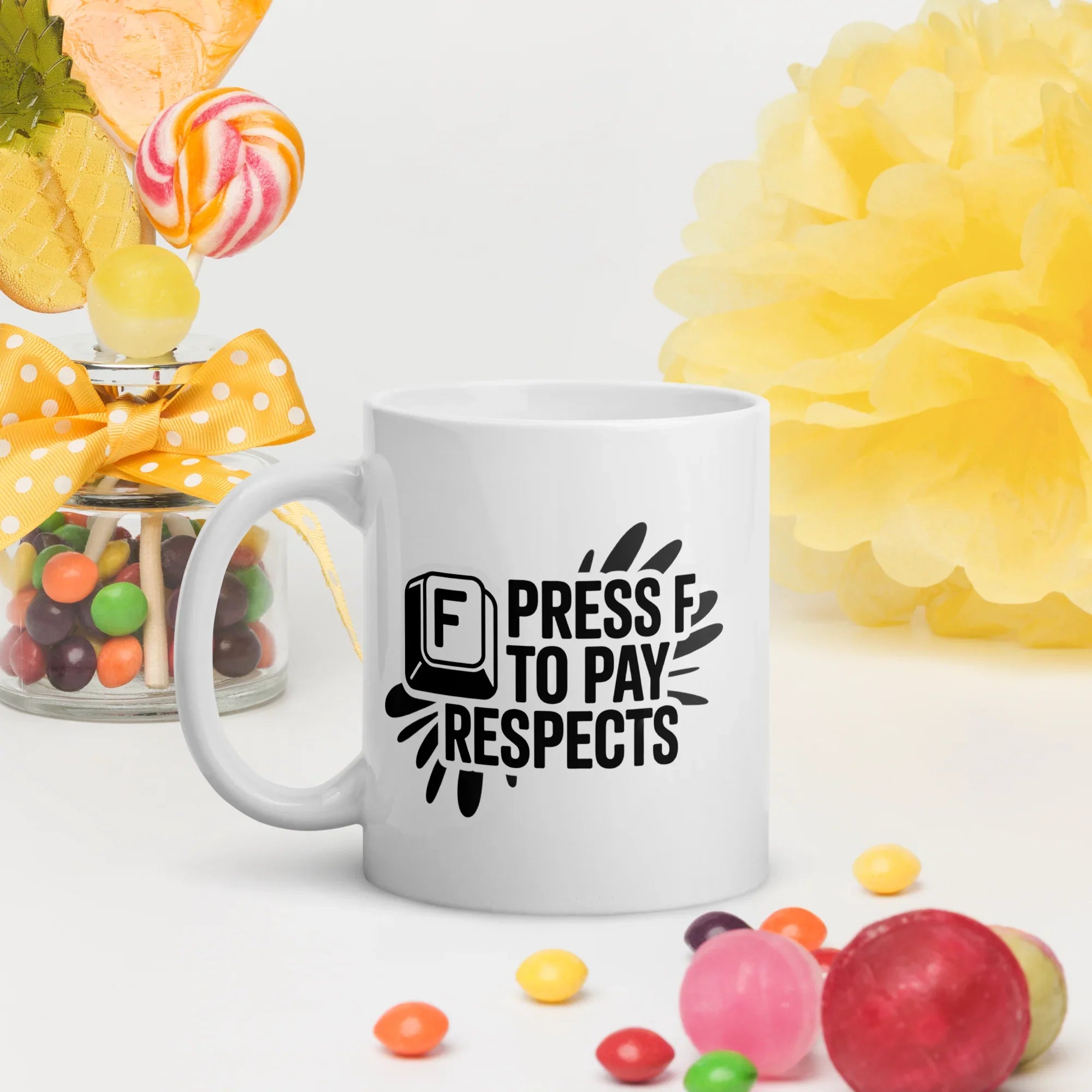 Press F To Pay Respects Gaming Mug - RaZits