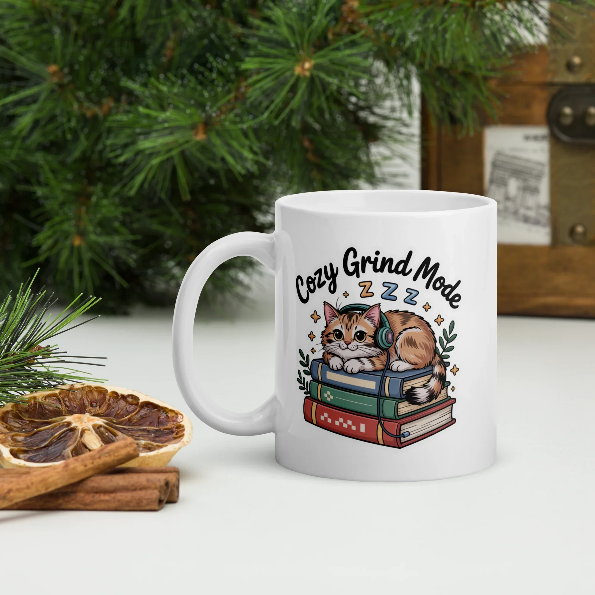 Cozy Grind Mode Cat Mug – Chill Gamer Cat Design for Focused Vibes - RaZits