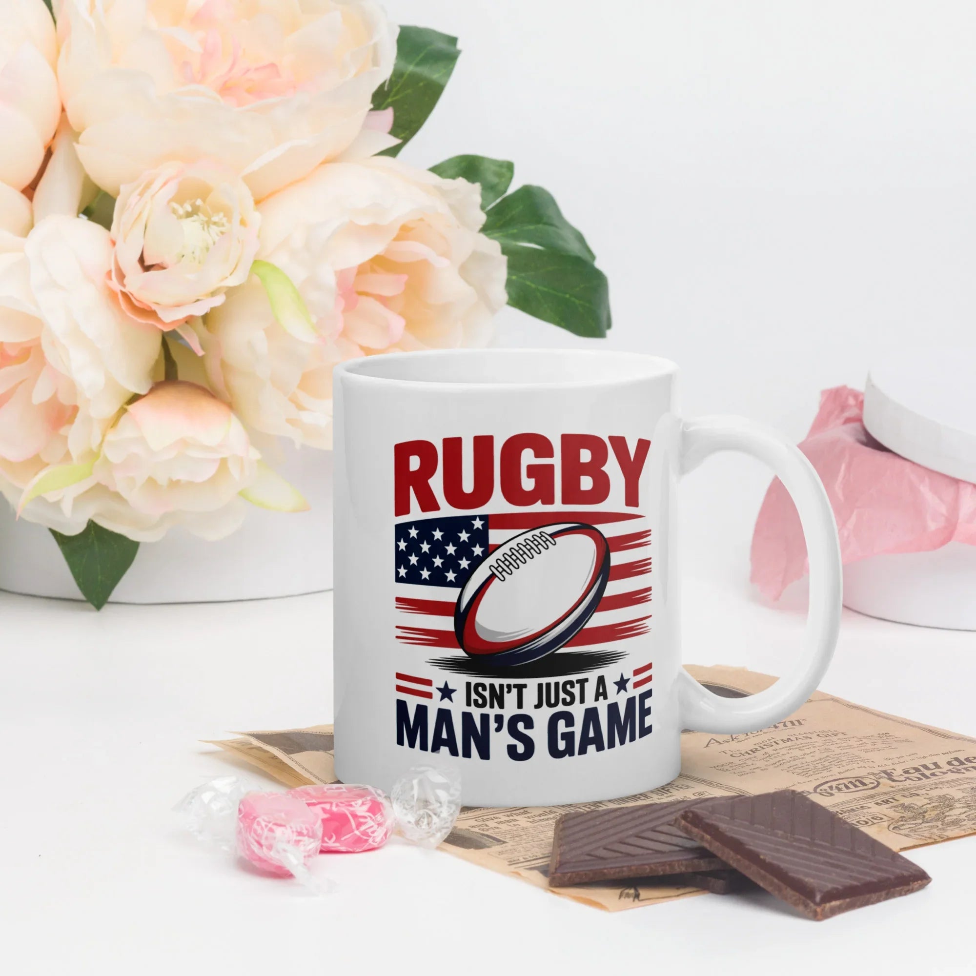 Rugby Isn’t Just a Man’s Game Patriotic Mug - RaZits