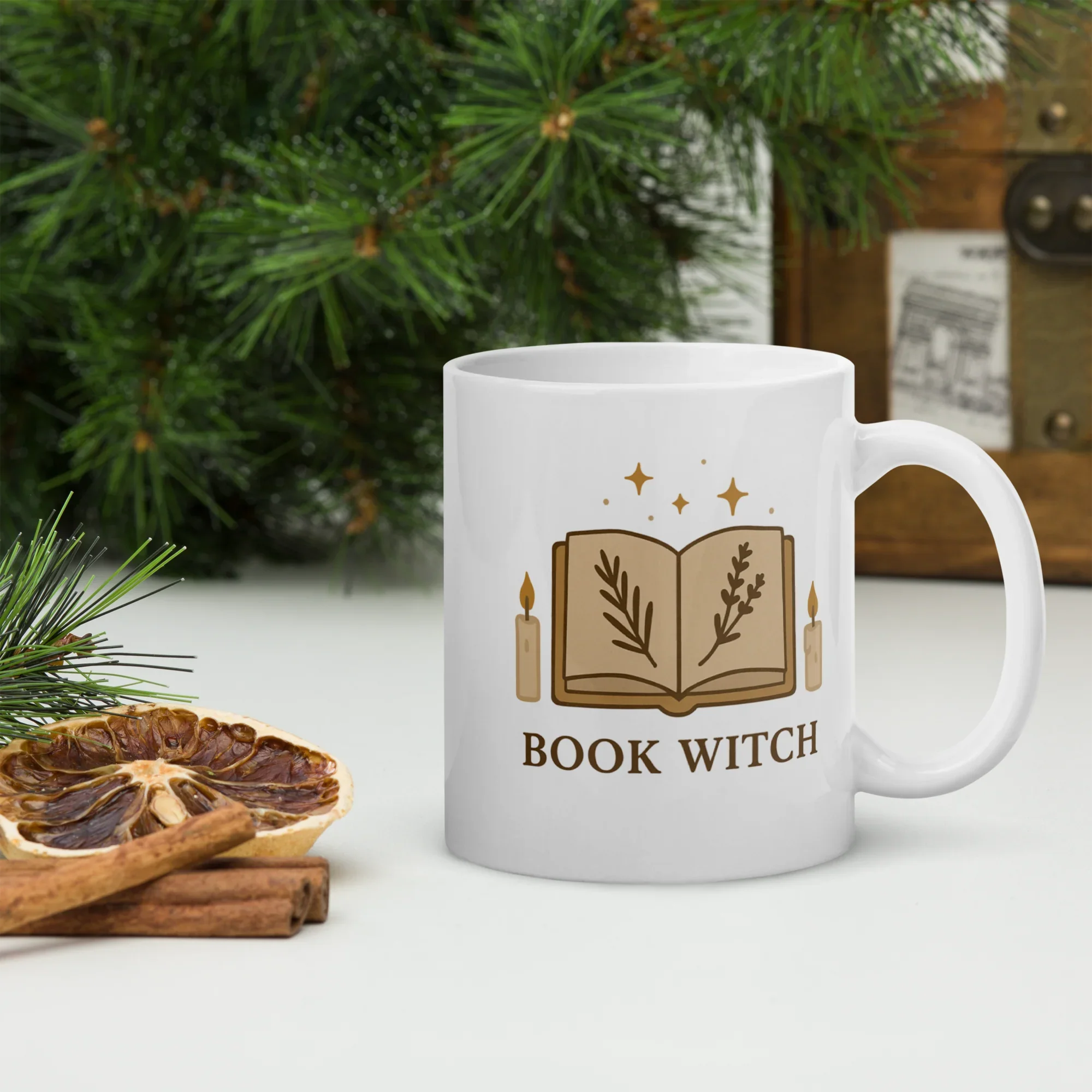 Book Witch Mug – Cottagecore Magic Ceramic Cup - RaZits