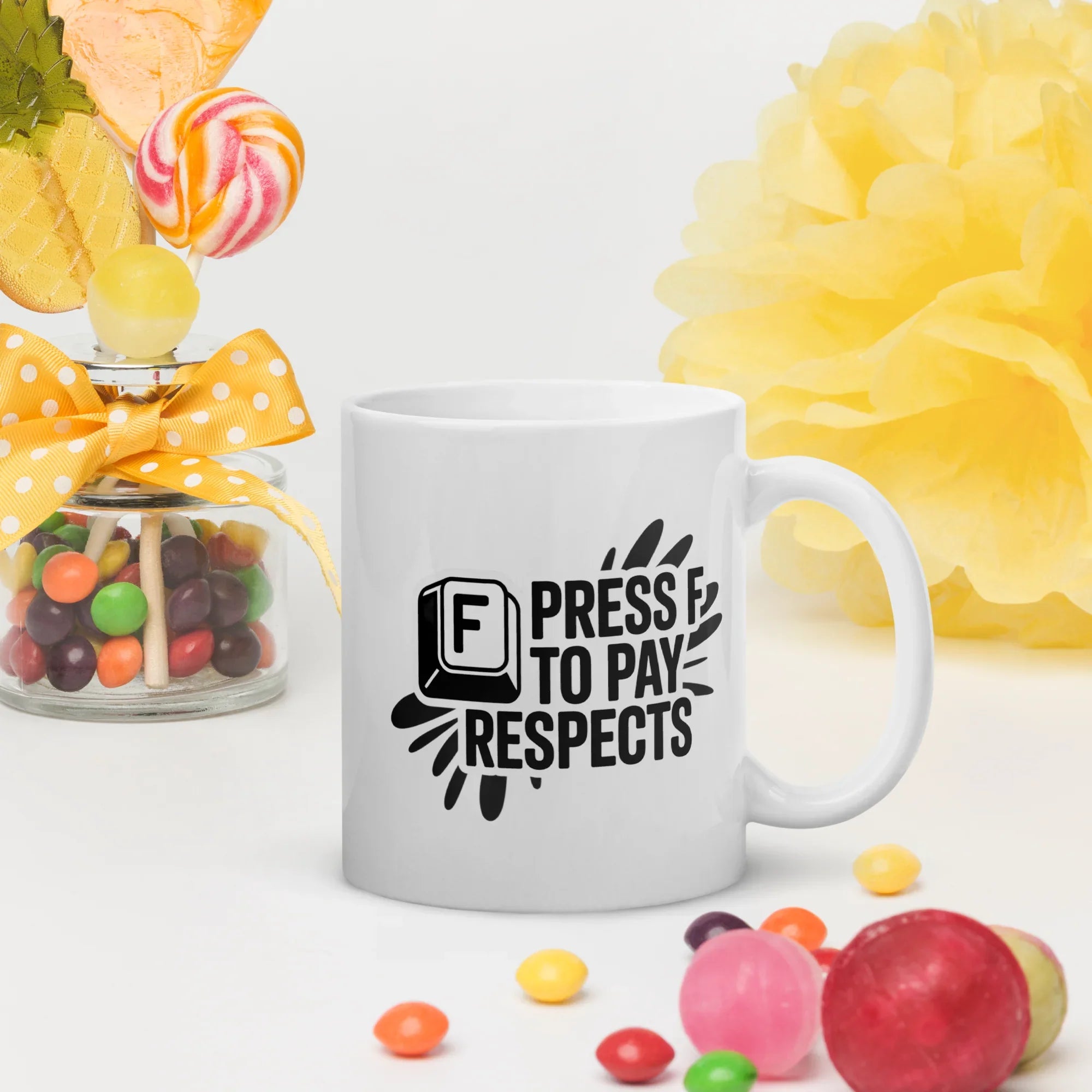 Press F To Pay Respects Gaming Mug - RaZits