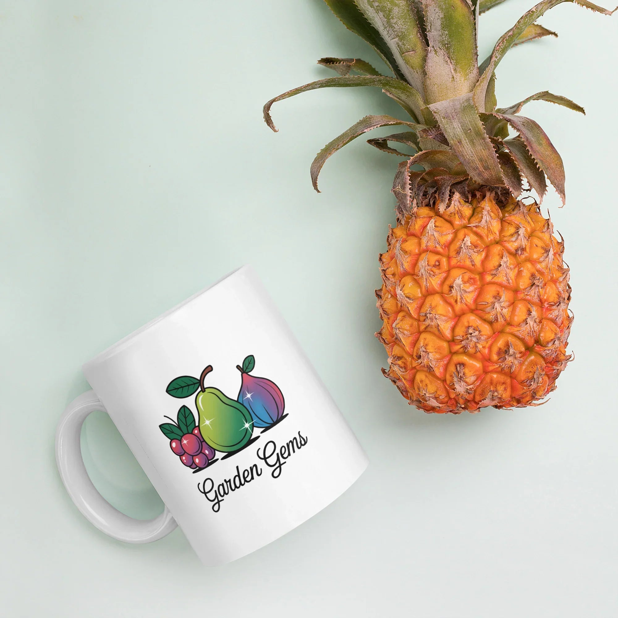 Garden Gems – Vibrant Fruit Art Mug - RaZits
