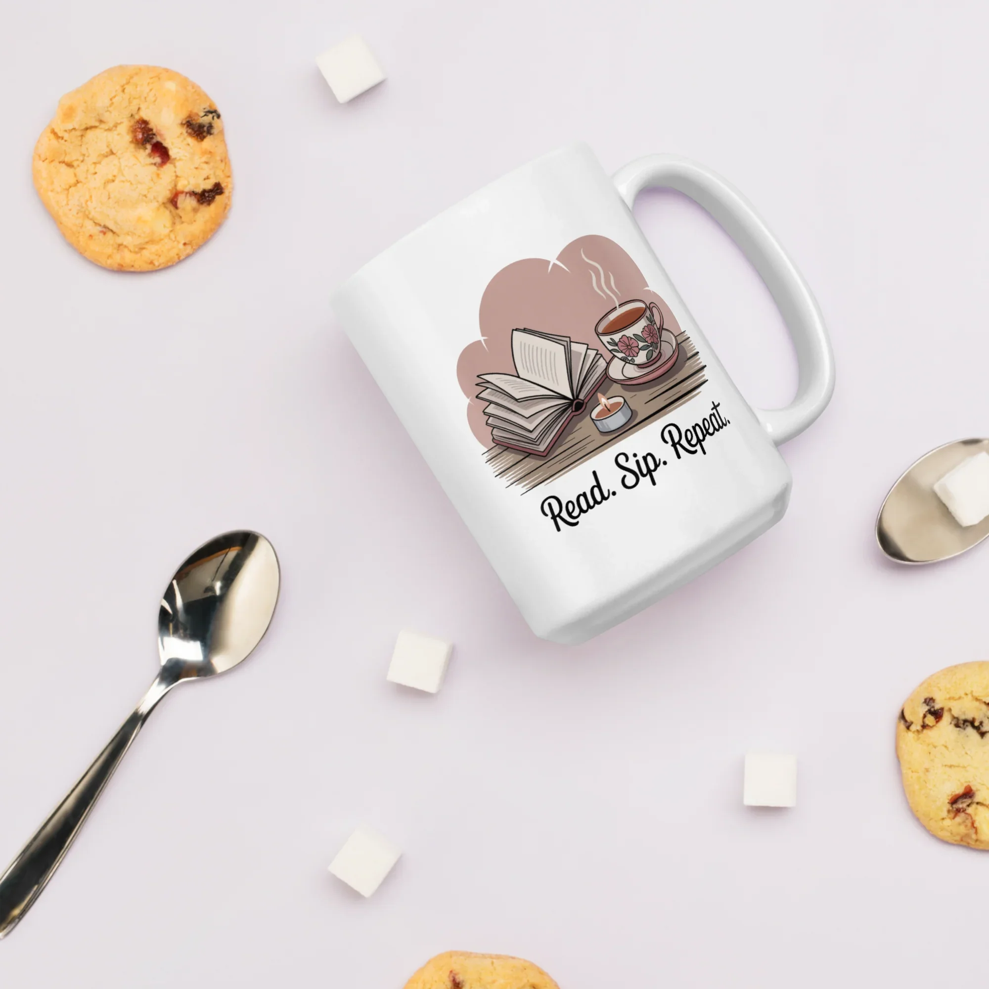 Read Sip Repeat Mug – Book Lover Tea Reading Cup - RaZits