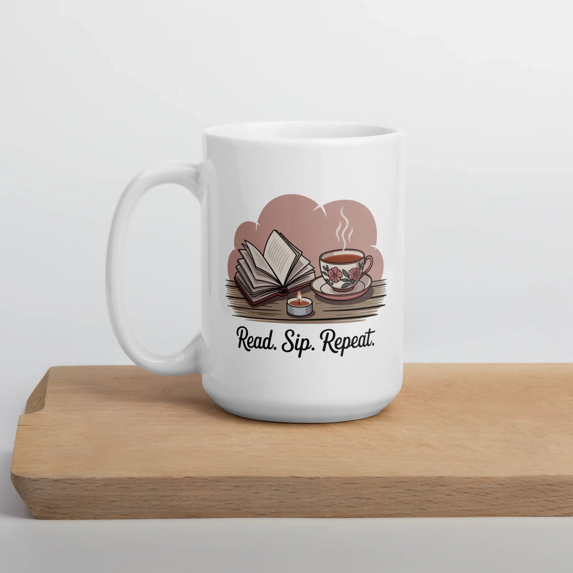 Read Sip Repeat Mug – Book Lover Tea Reading Cup - RaZits