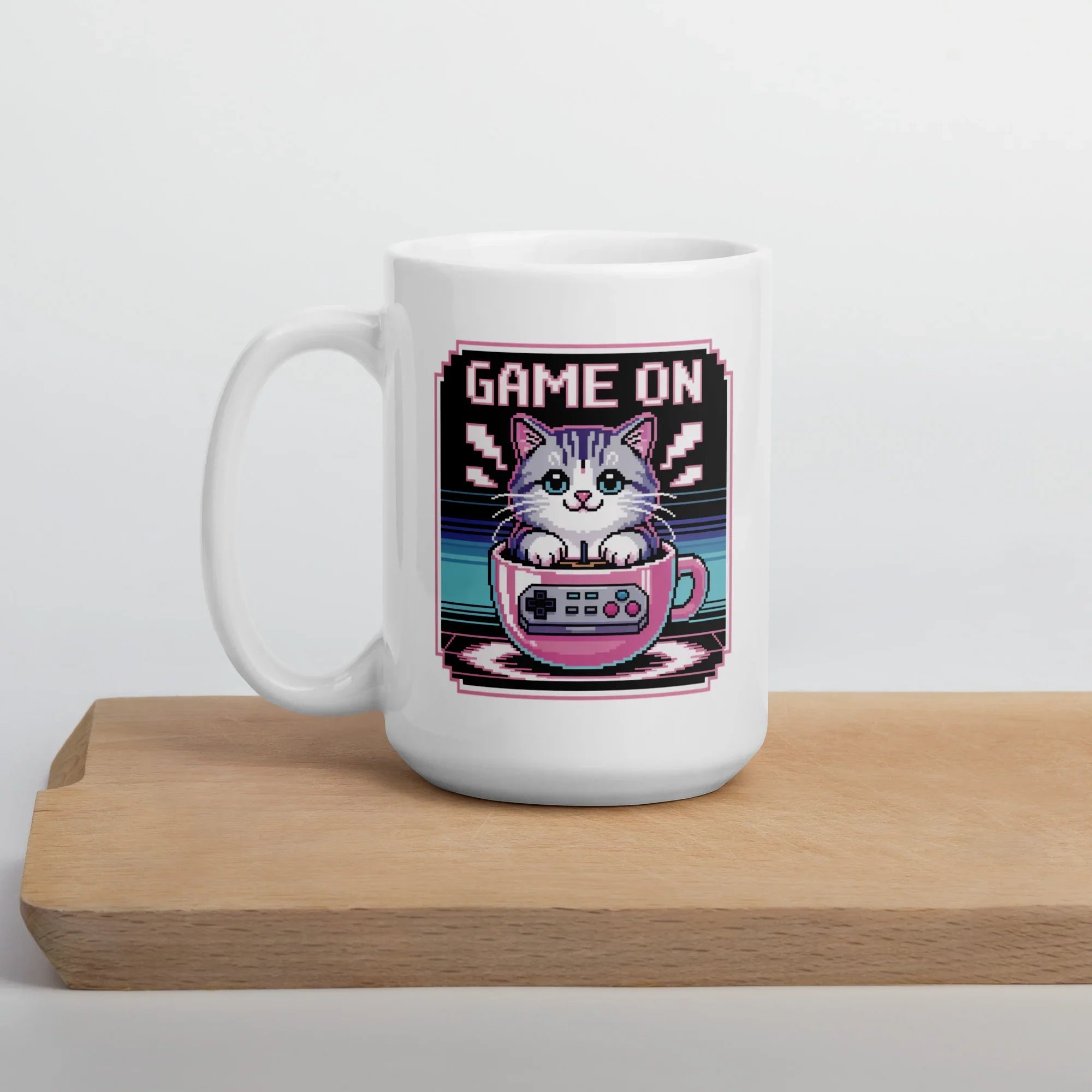 Game On Cat Gaming Coffee Mug - RaZits