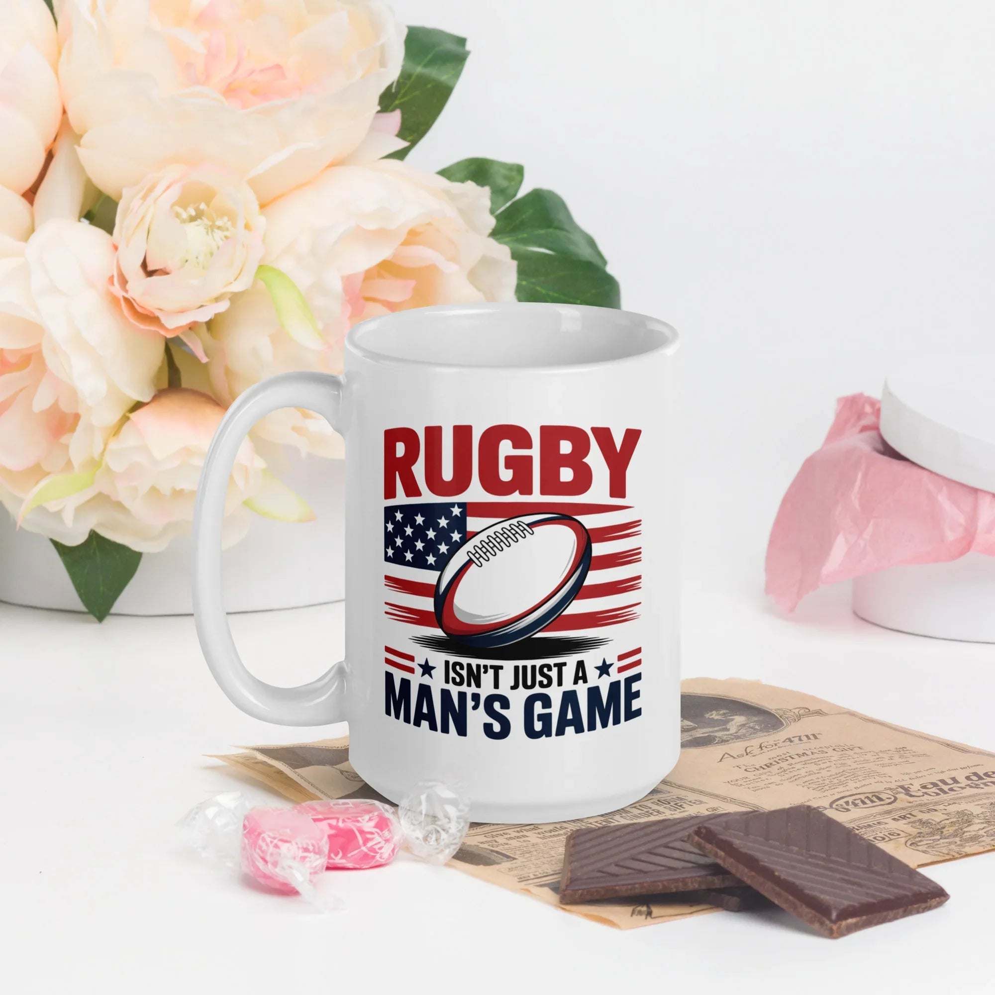 Rugby Isn’t Just a Man’s Game Patriotic Mug - RaZits
