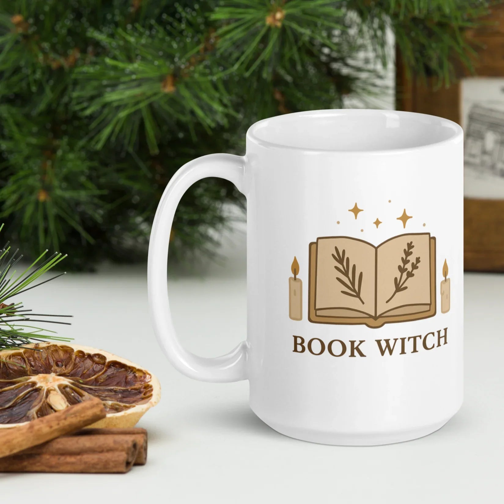 Book Witch Mug – Cottagecore Magic Ceramic Cup - RaZits