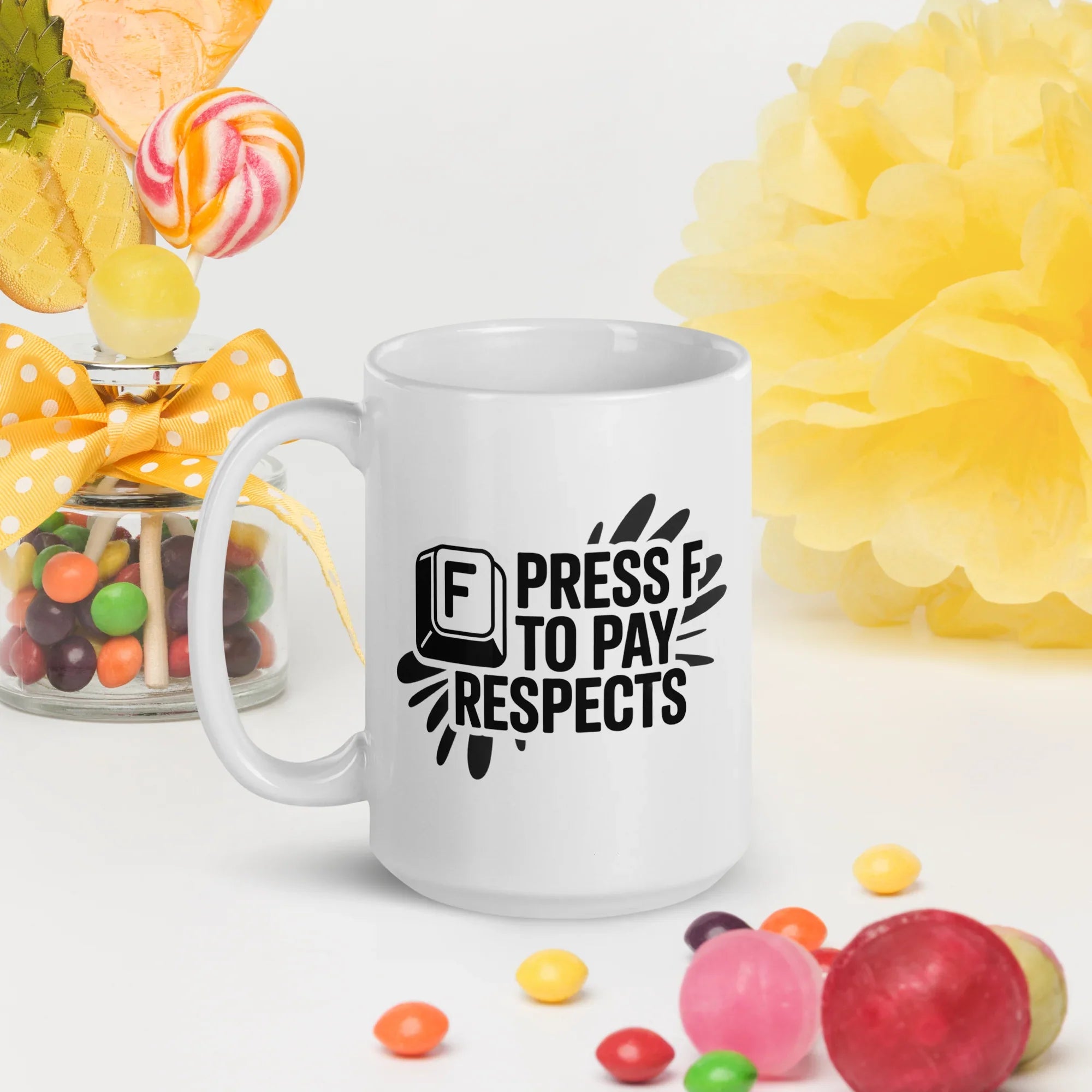 Press F To Pay Respects Gaming Mug - RaZits