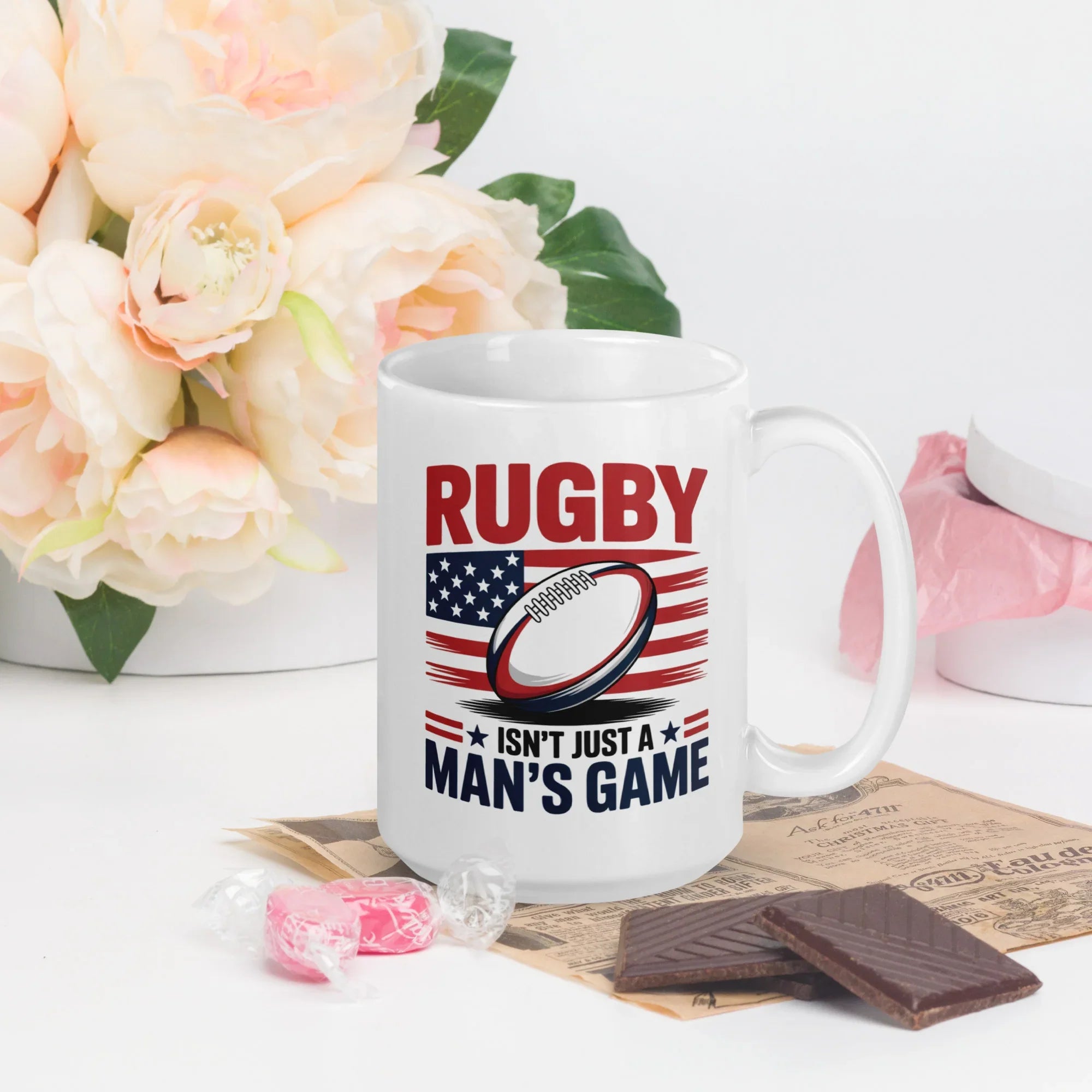 Rugby Isn’t Just a Man’s Game Patriotic Mug - RaZits
