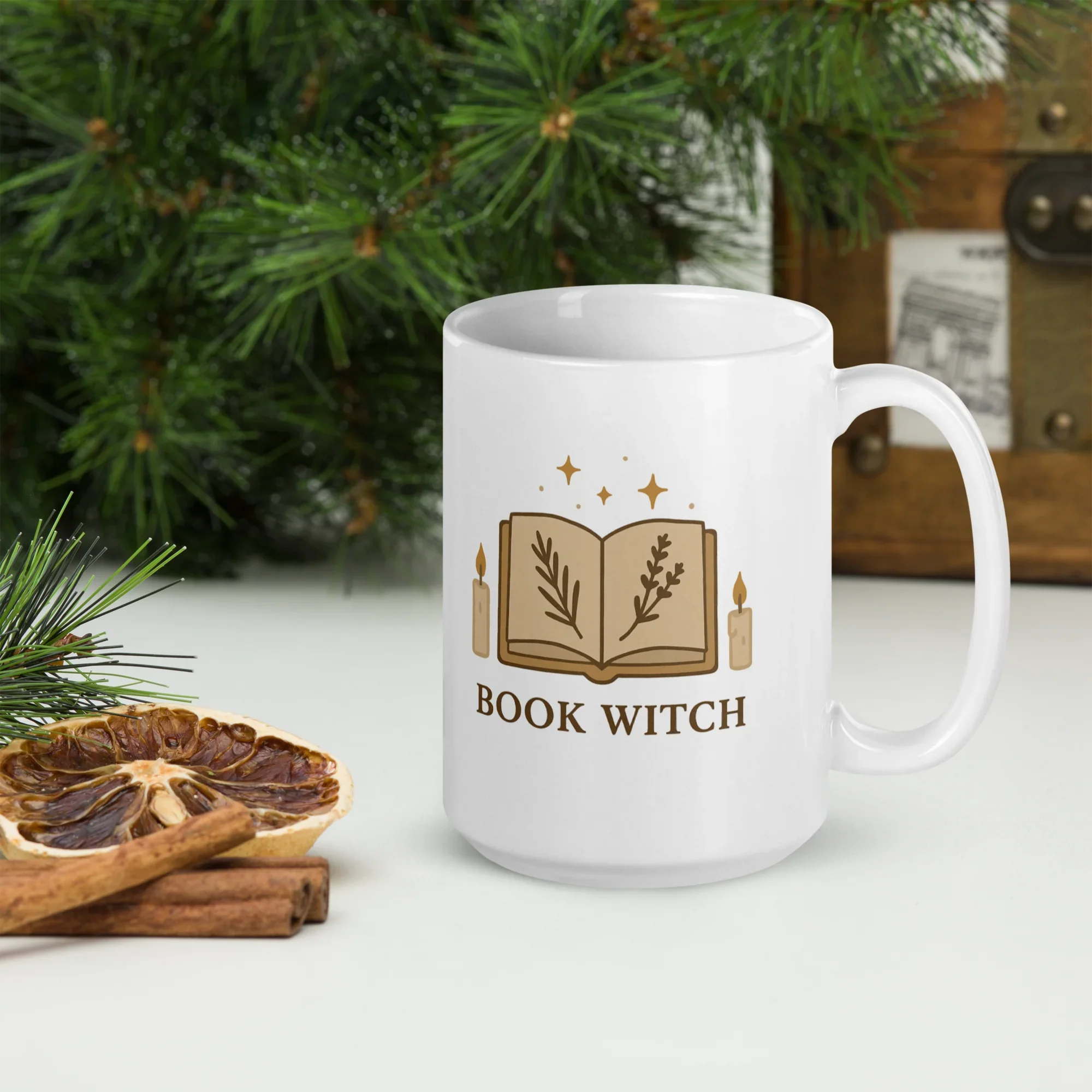 Book Witch Mug – Cottagecore Magic Ceramic Cup - RaZits