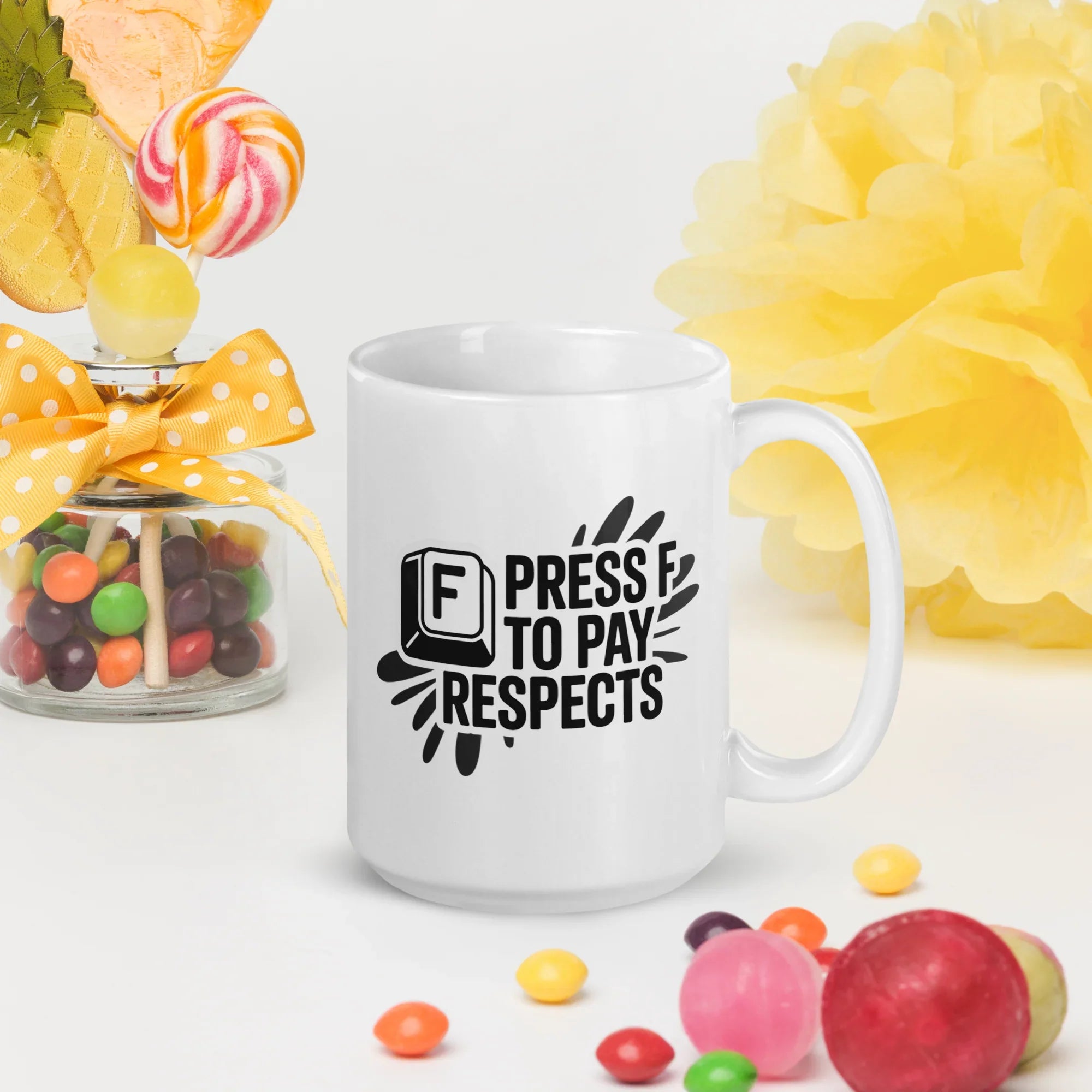 Press F To Pay Respects Gaming Mug - RaZits