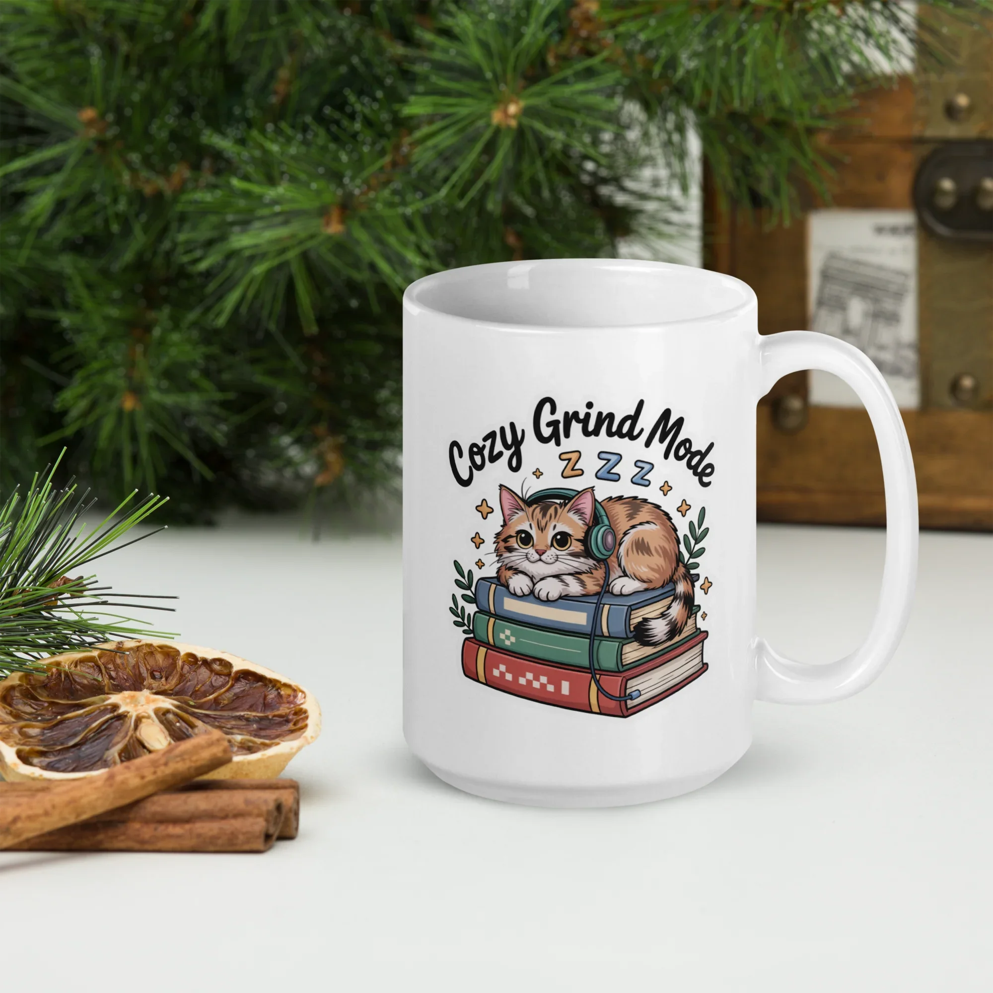 Cozy Grind Mode Cat Mug – Chill Gamer Cat Design for Focused Vibes - RaZits