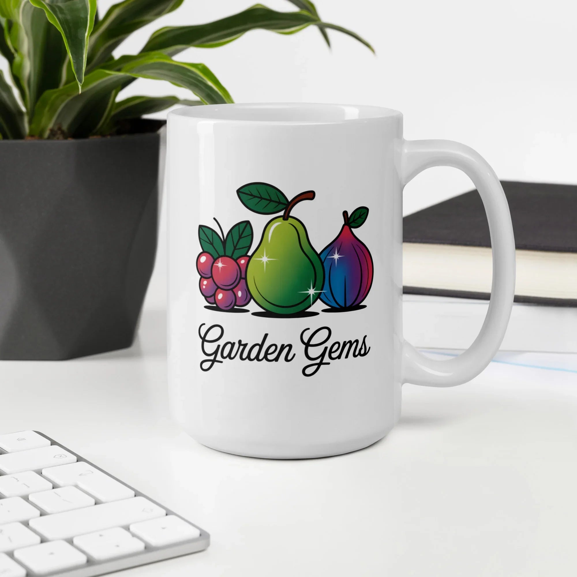 Garden Gems – Vibrant Fruit Art Mug - RaZits