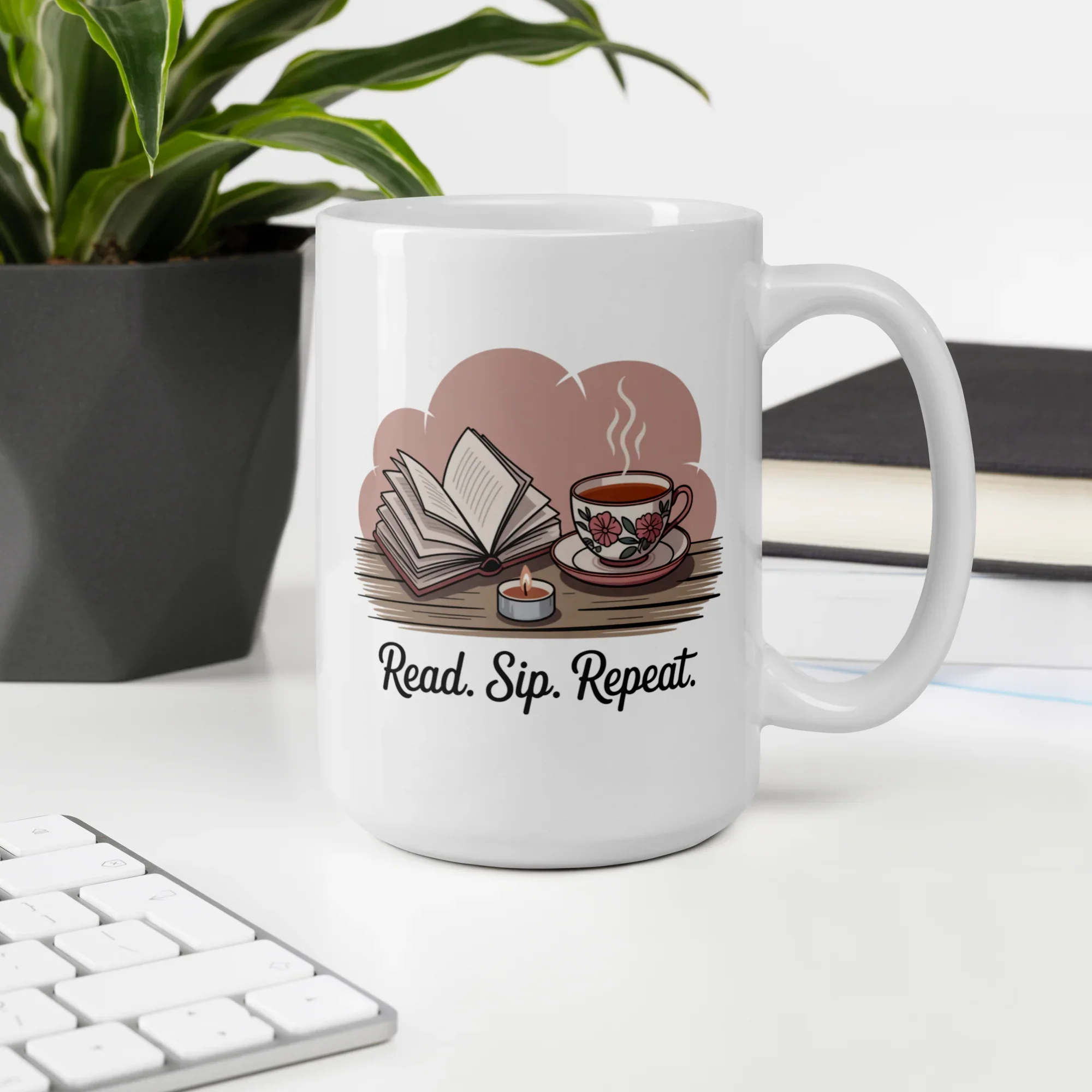 Read Sip Repeat Mug – Book Lover Tea Reading Cup - RaZits
