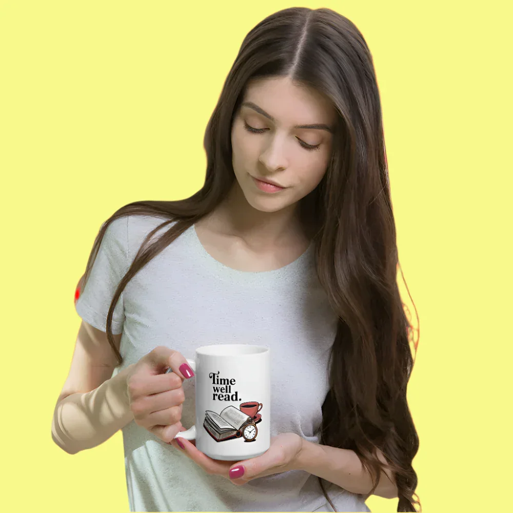 Time Well Read Mug – Book Lover Coffee Cup - RaZits