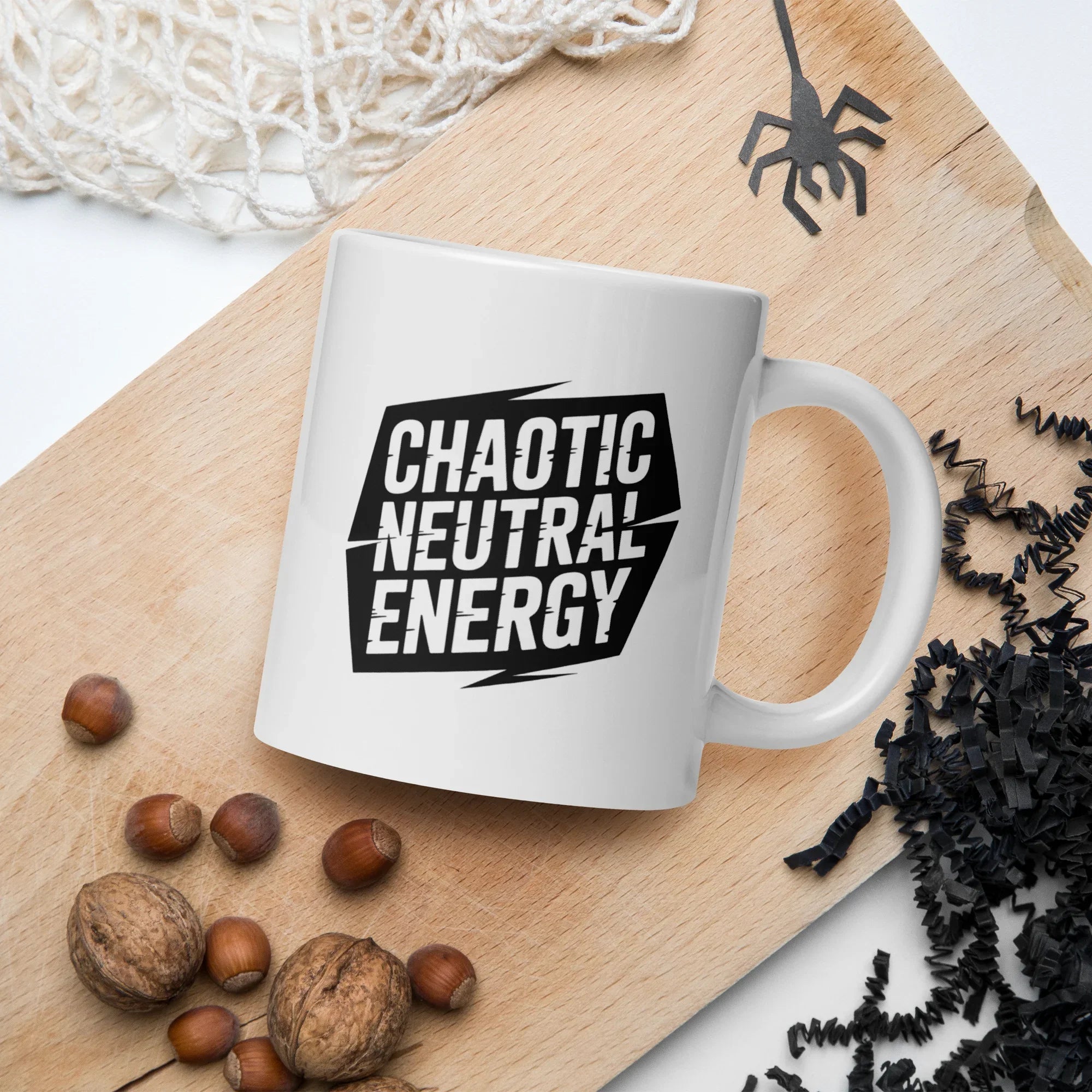 Chaotic Neutral Energy Mug – Gamer Alignment Humor for Tabletop Legends - RaZits