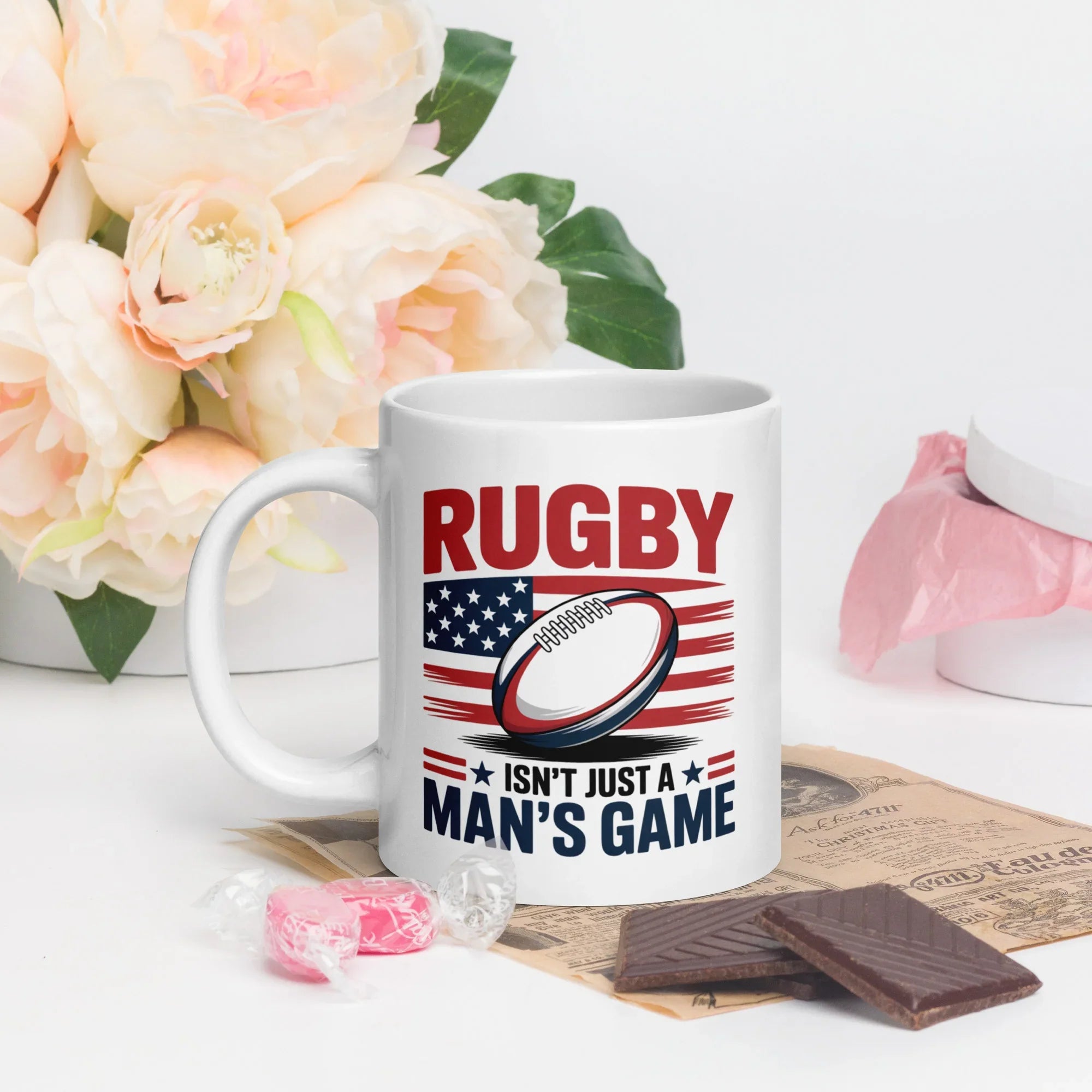 Rugby Isn’t Just a Man’s Game Patriotic Mug - RaZits