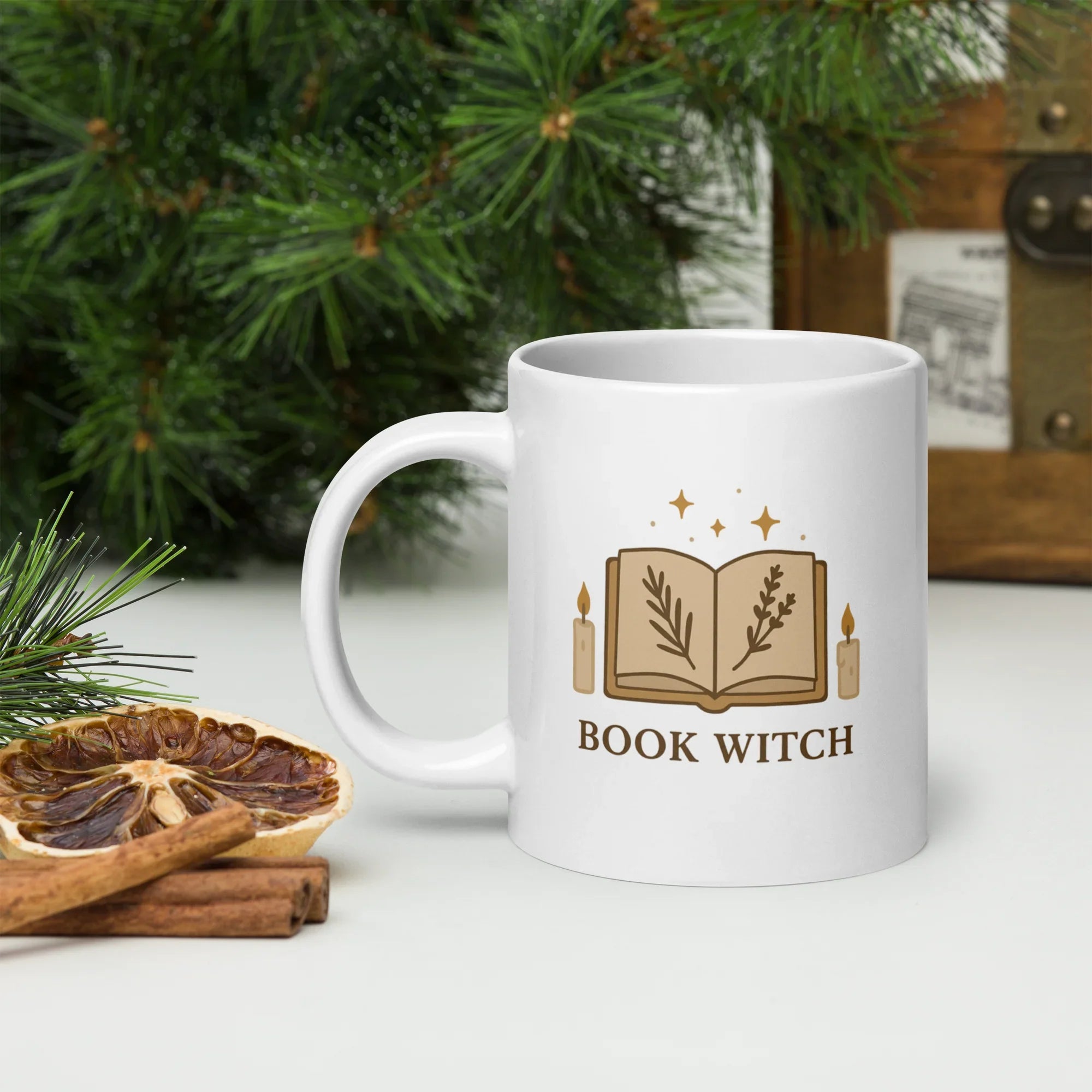 Book Witch Mug – Cottagecore Magic Ceramic Cup - RaZits