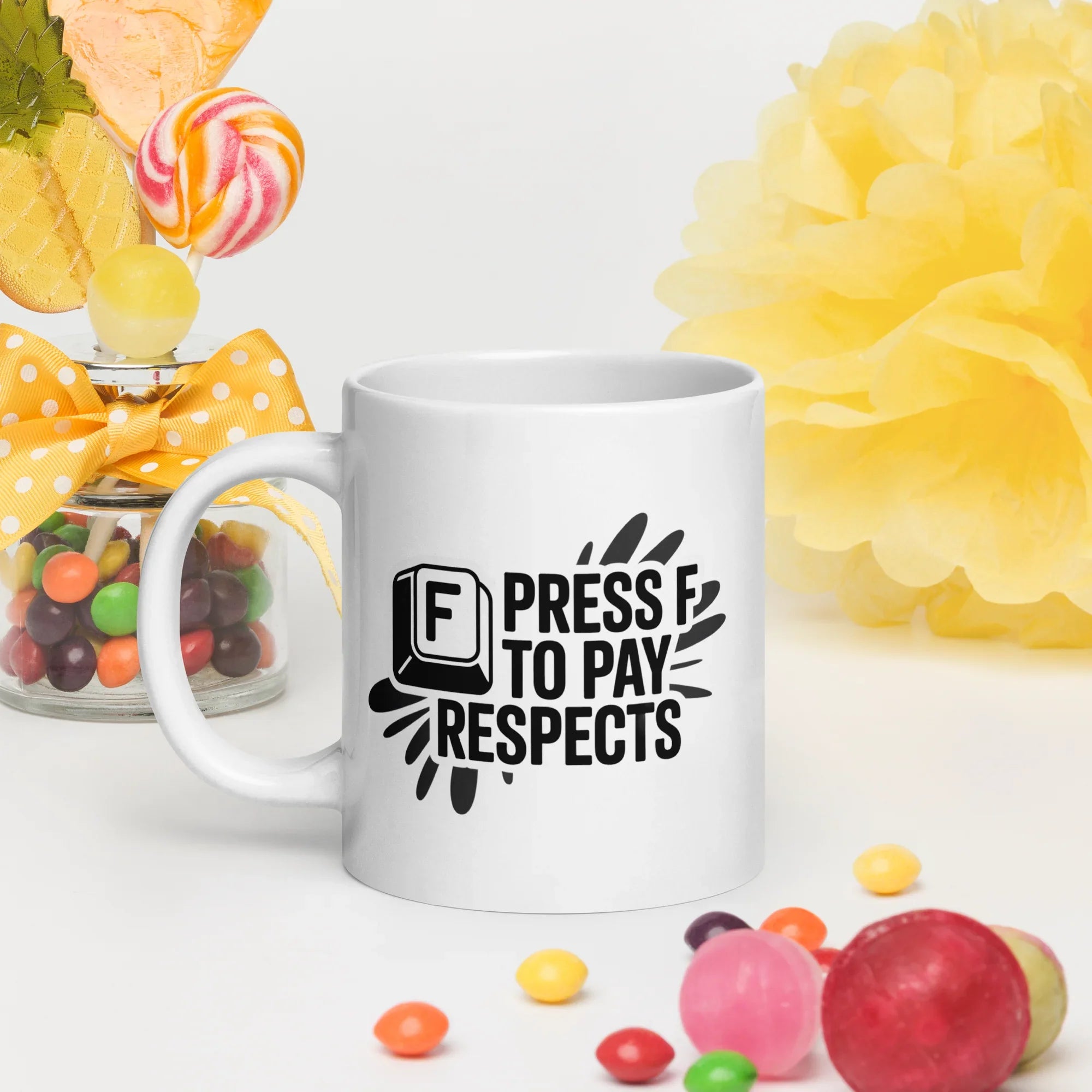 Press F To Pay Respects Gaming Mug - RaZits