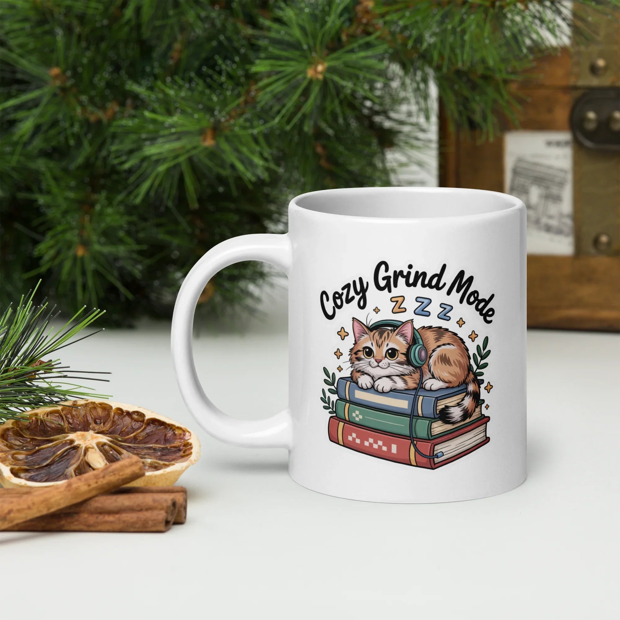 Cozy Grind Mode Cat Mug – Chill Gamer Cat Design for Focused Vibes - RaZits