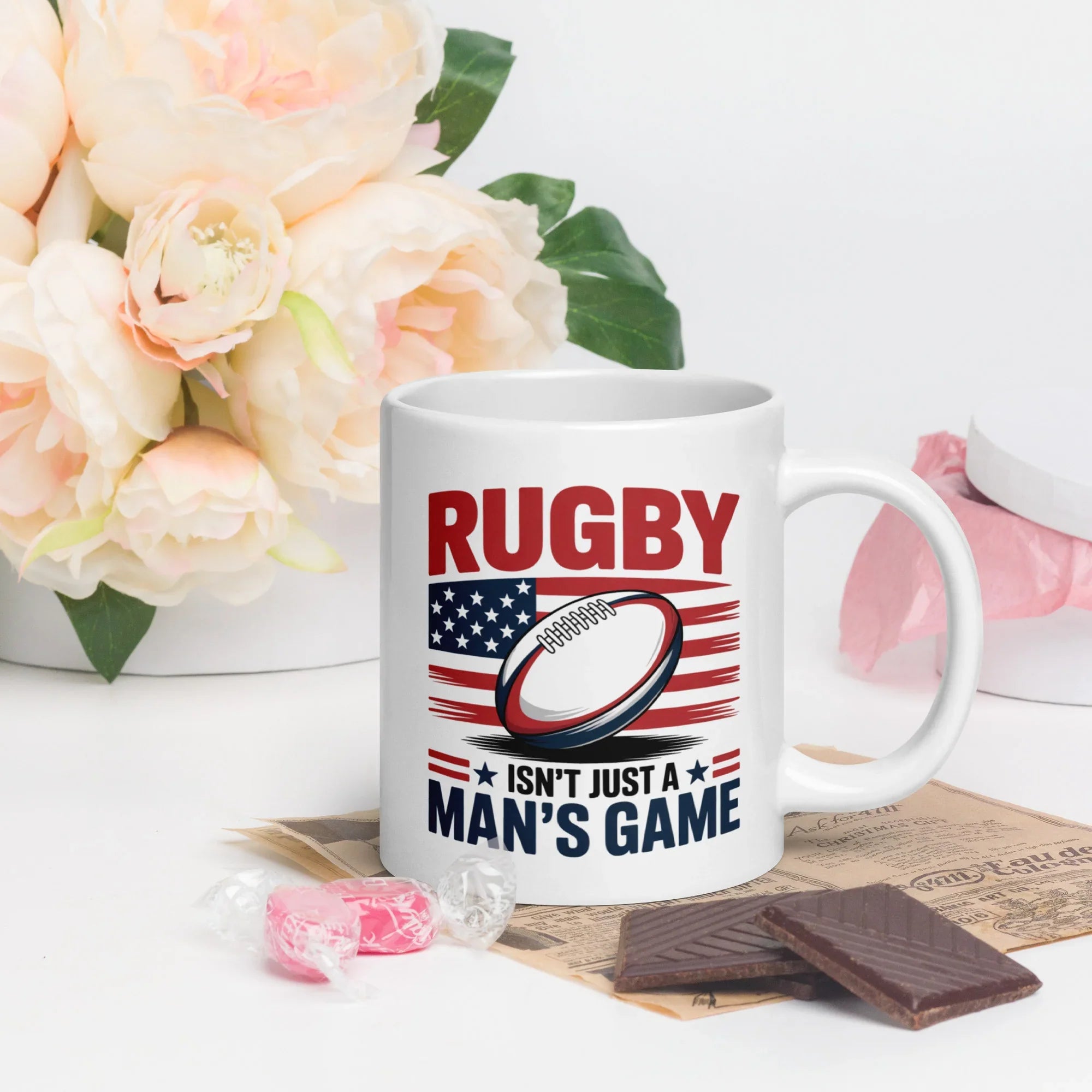 Rugby Isn’t Just a Man’s Game Patriotic Mug - RaZits