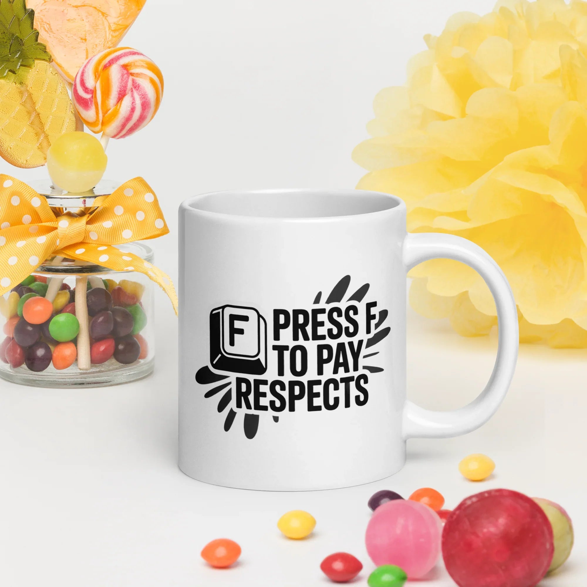 Press F To Pay Respects Gaming Mug - RaZits