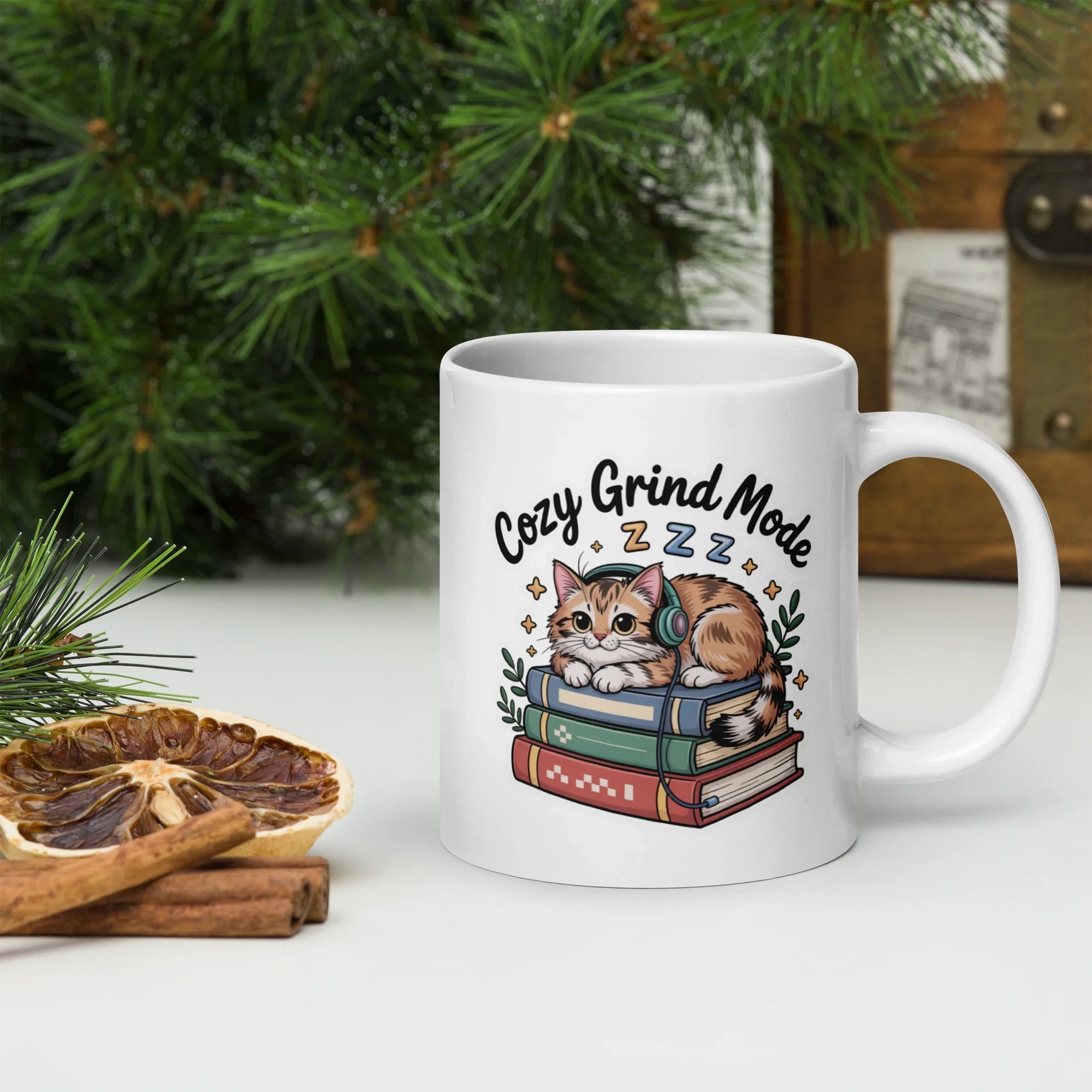 Cozy Grind Mode Cat Mug – Chill Gamer Cat Design for Focused Vibes - RaZits