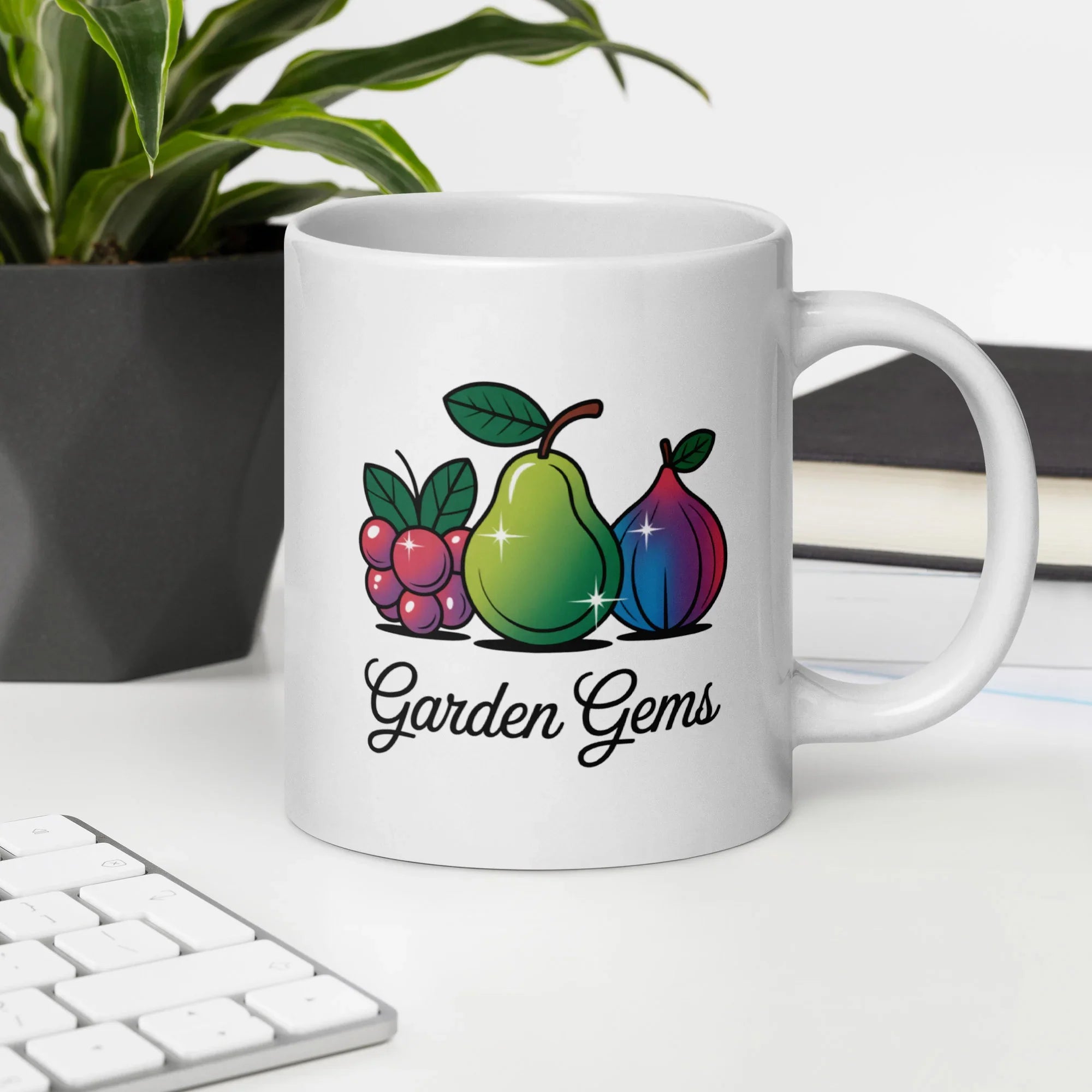 Garden Gems – Vibrant Fruit Art Mug - RaZits