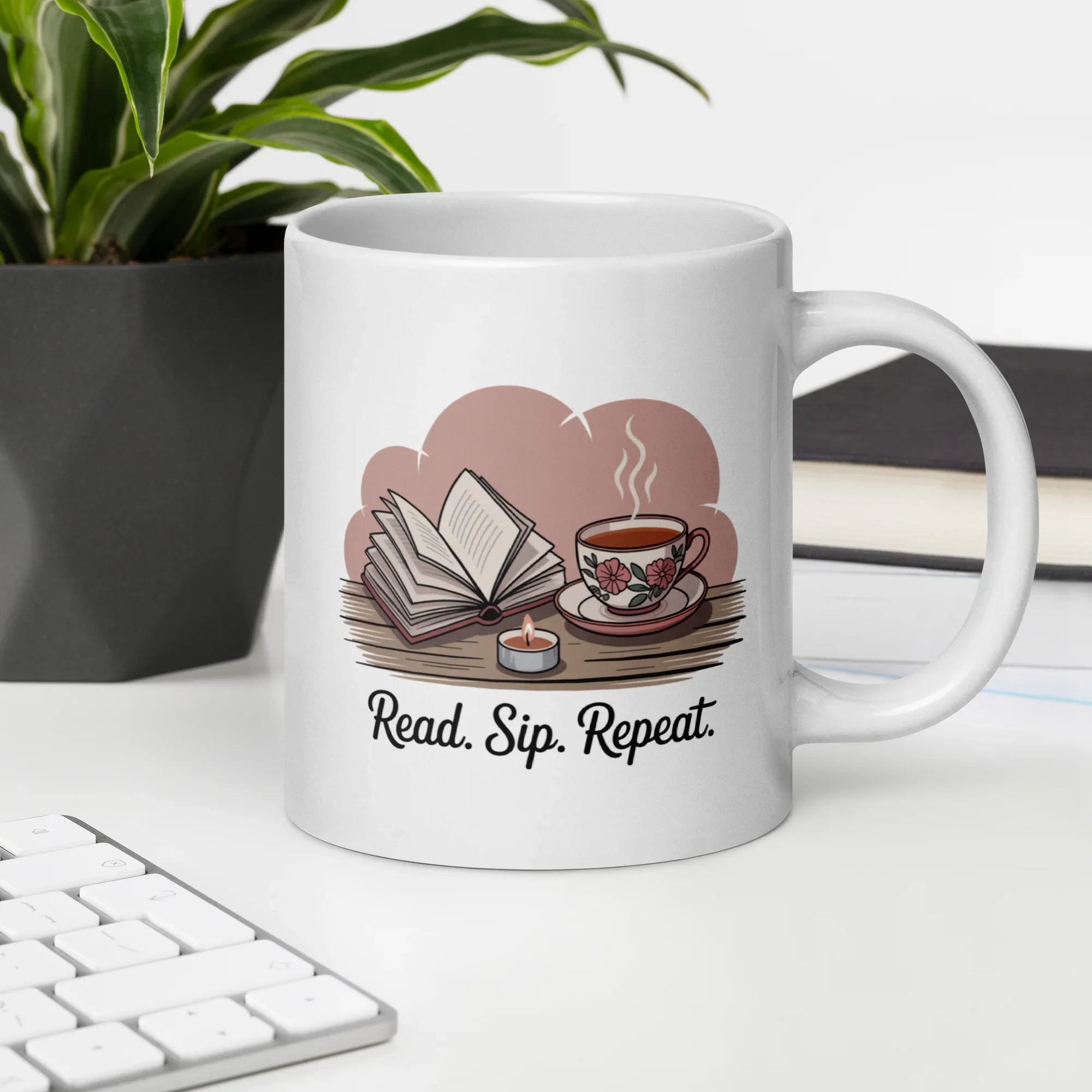 Read Sip Repeat Mug – Book Lover Tea Reading Cup - RaZits