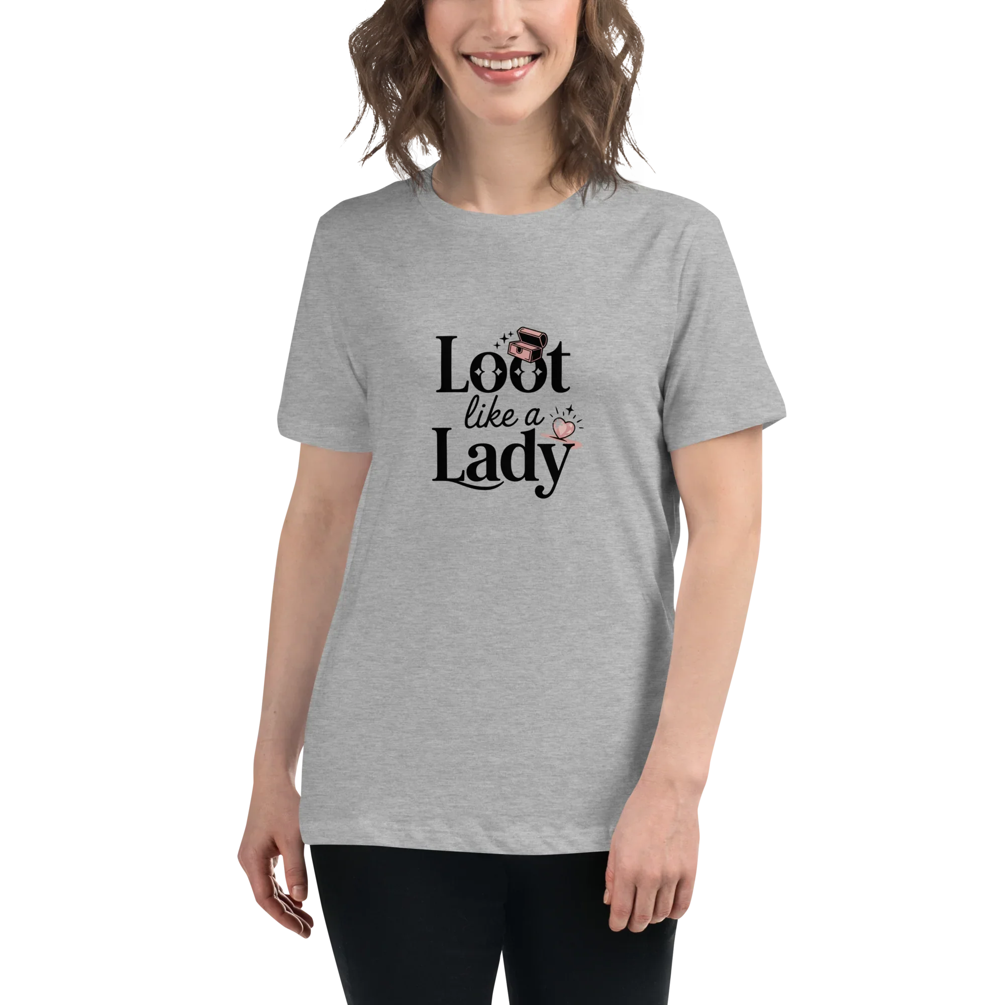 Loot Like a Lady Shirt – Red Gamer Girl Tee - RaZits