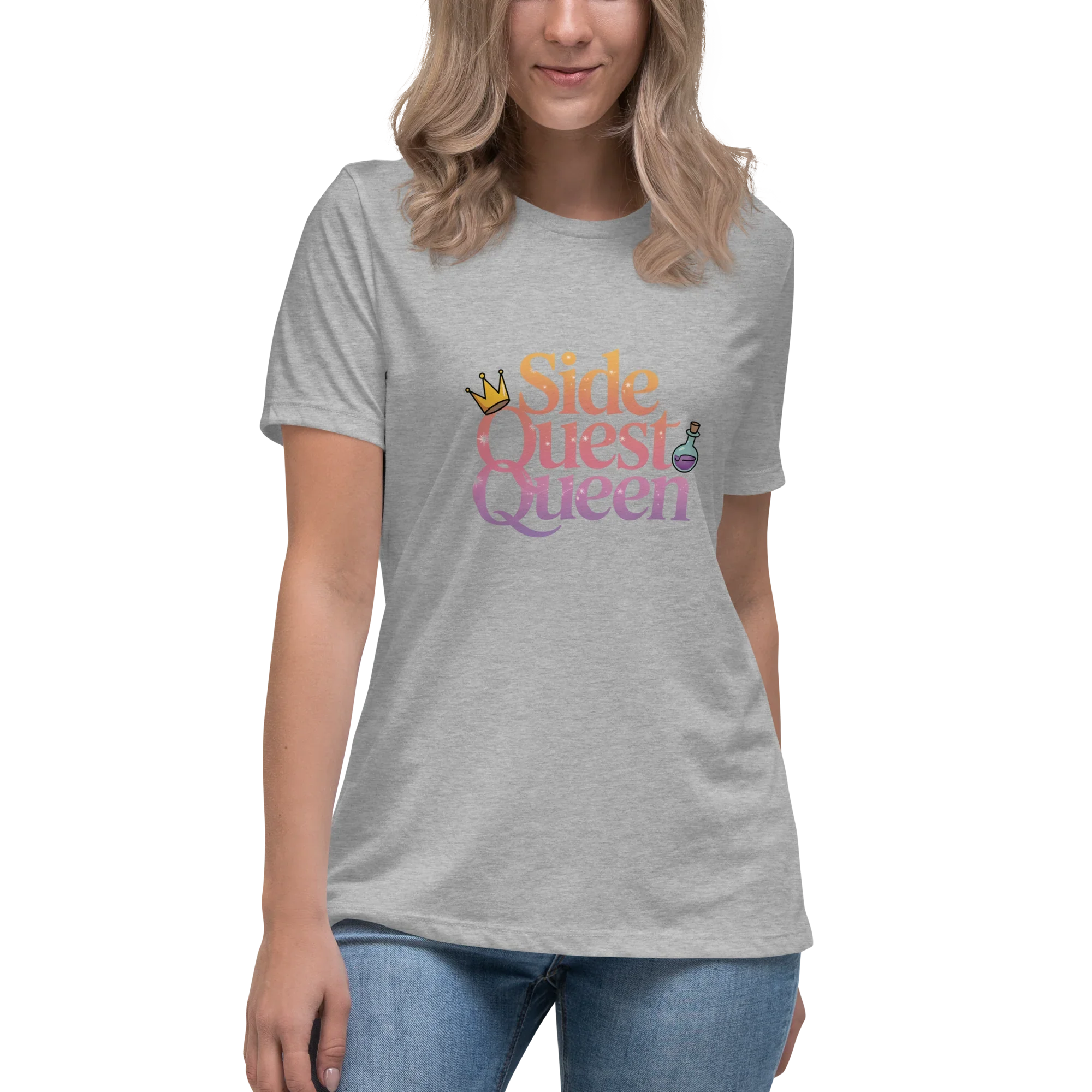 Side Quest Queen Shirt – Fantasy Gamer Girl Tee - RaZits