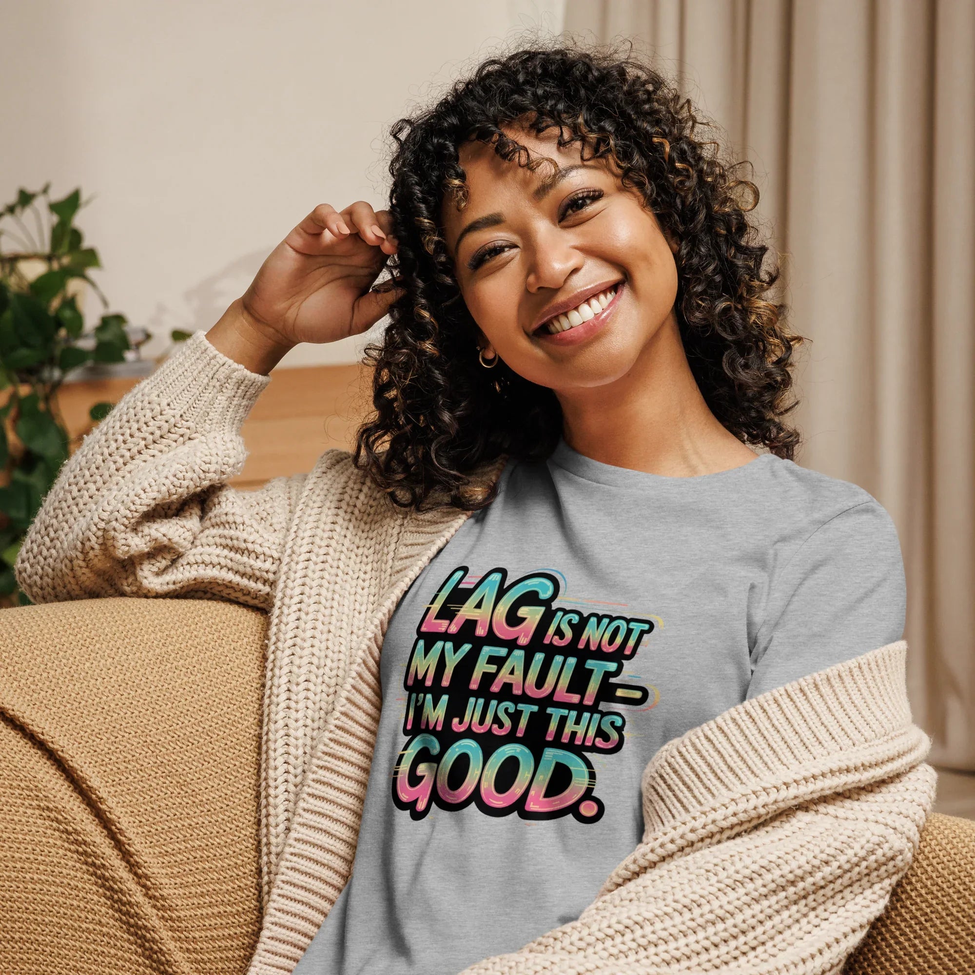Lag Is Not My Fault Shirt – Funny Gamer Girl Tee - RaZits