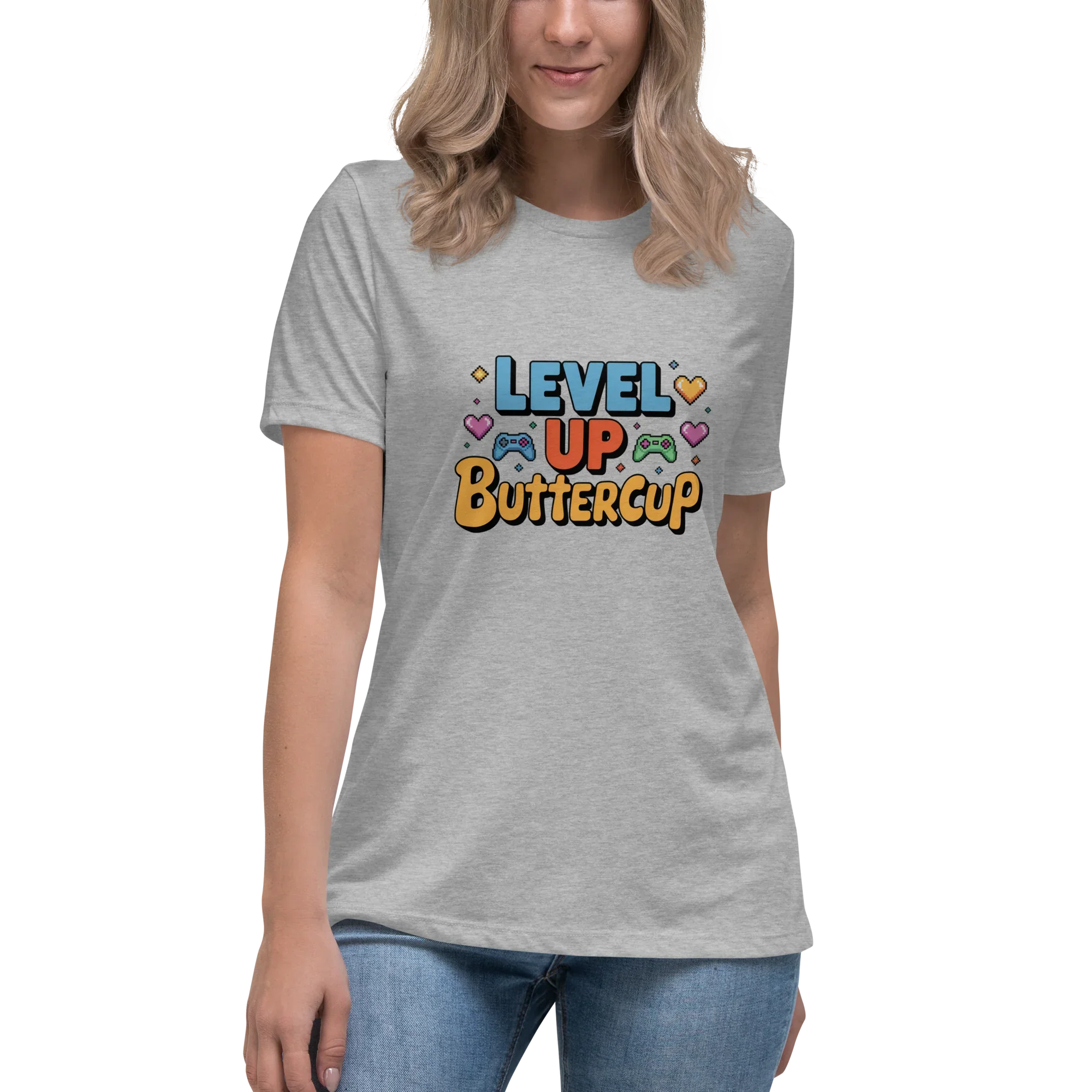 Level Up Buttercup Shirt – Cute Gamer Girl Tee - RaZits