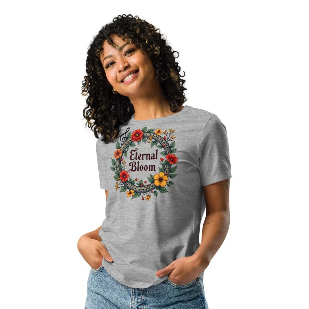 Eternal Bloom Tee – Digital Floral Glow Shirt - RaZits
