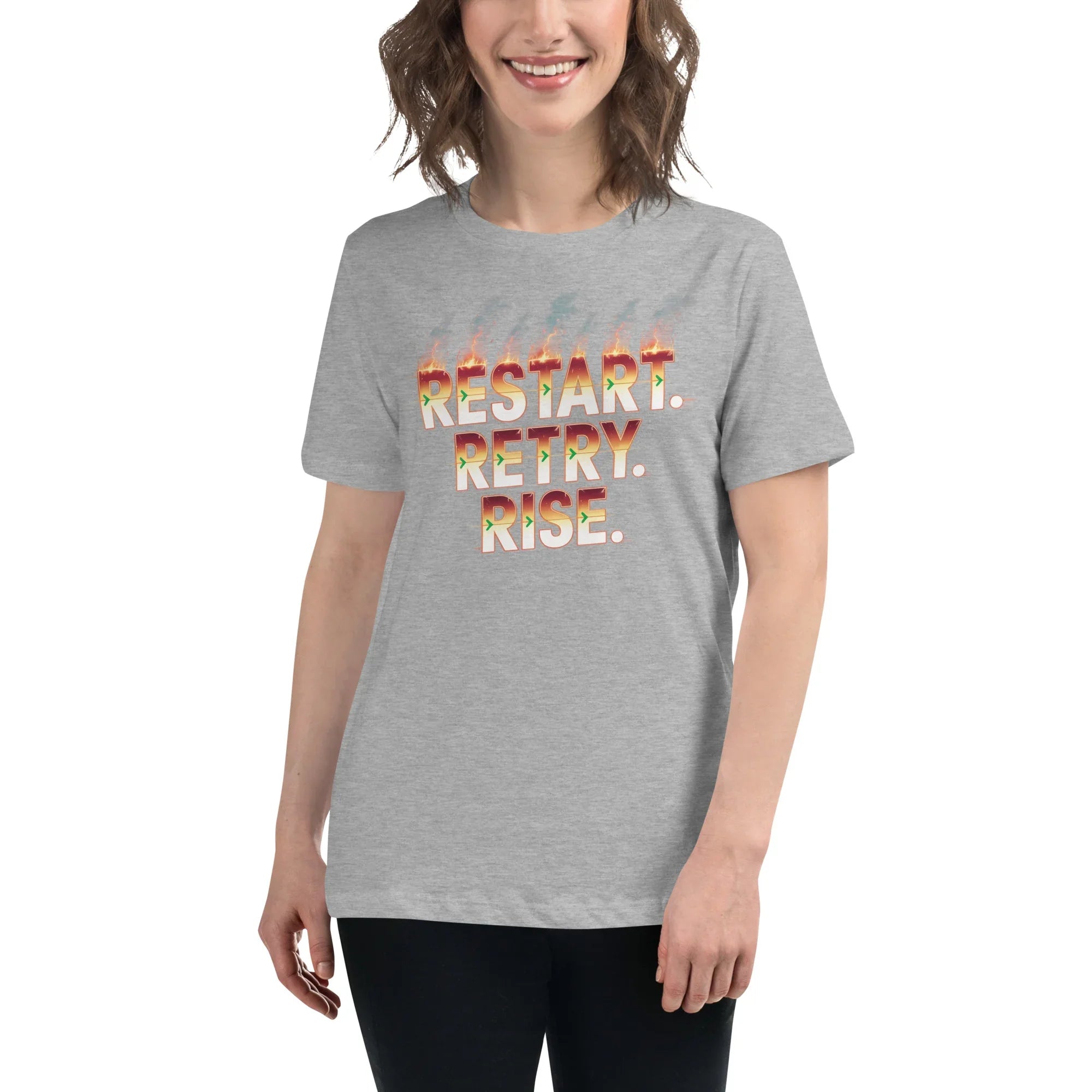 Restart Retry Rise - Rogue Like Action T-Shirt - RaZits