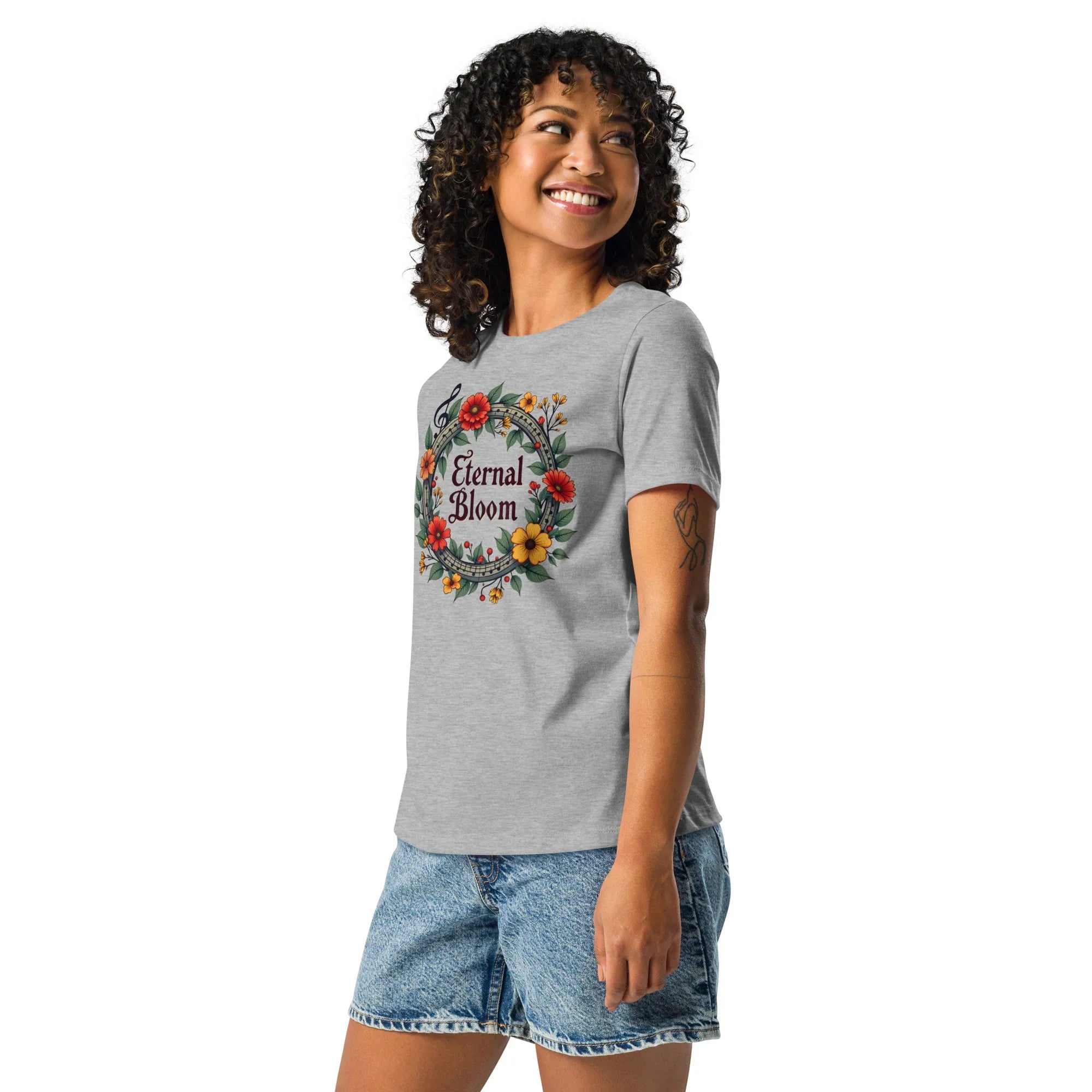 Eternal Bloom Tee – Digital Floral Glow Shirt - RaZits