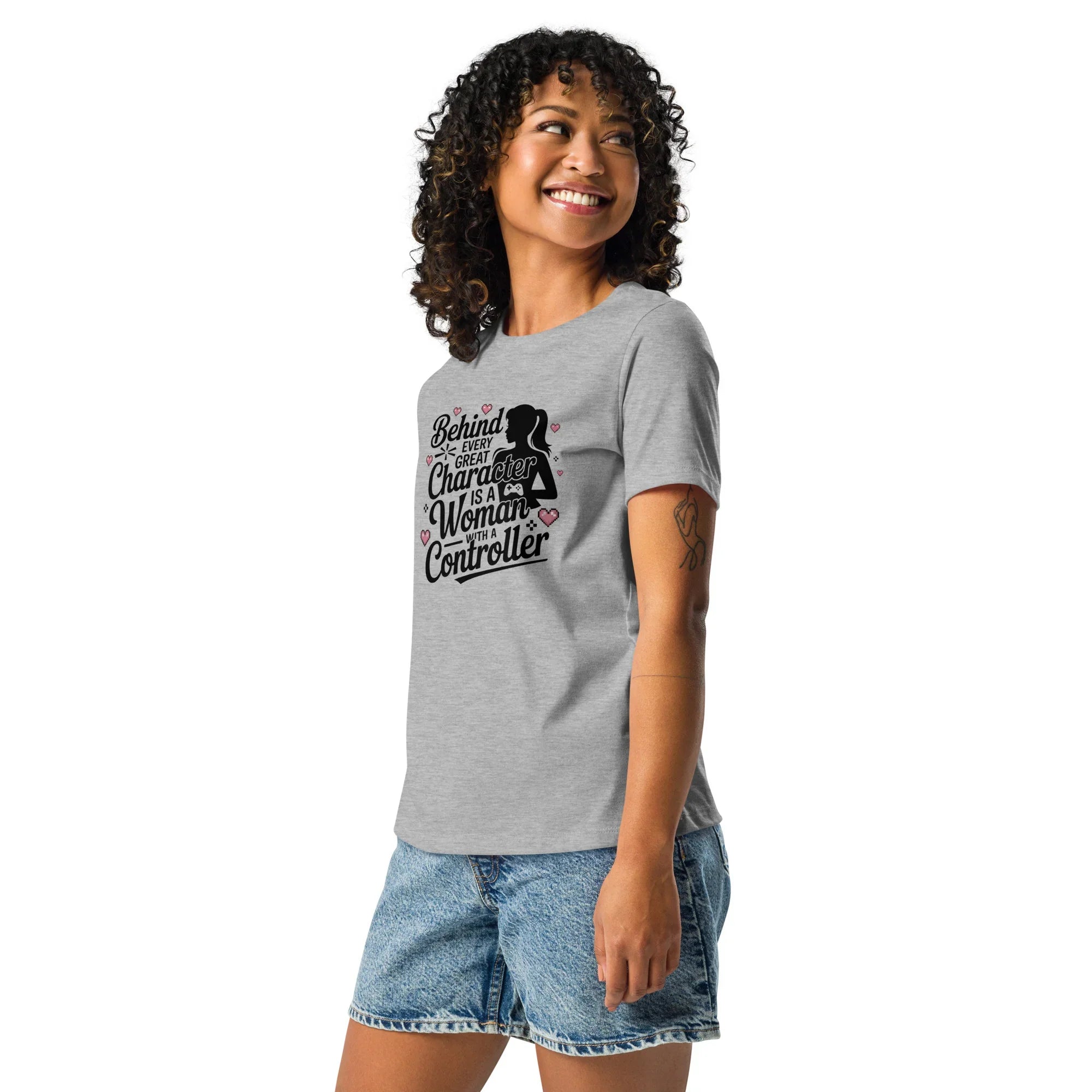 Behind Every Great Character Tee – Gamer Girl Shirt - RaZits