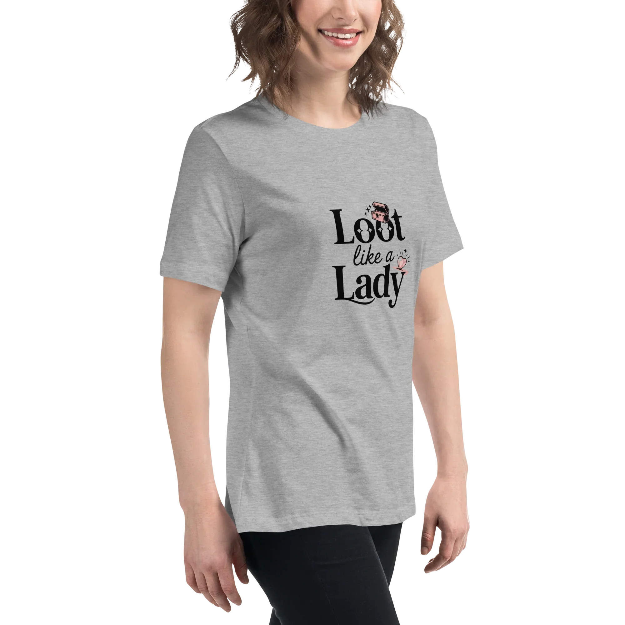 Loot Like a Lady Shirt – Red Gamer Girl Tee - RaZits