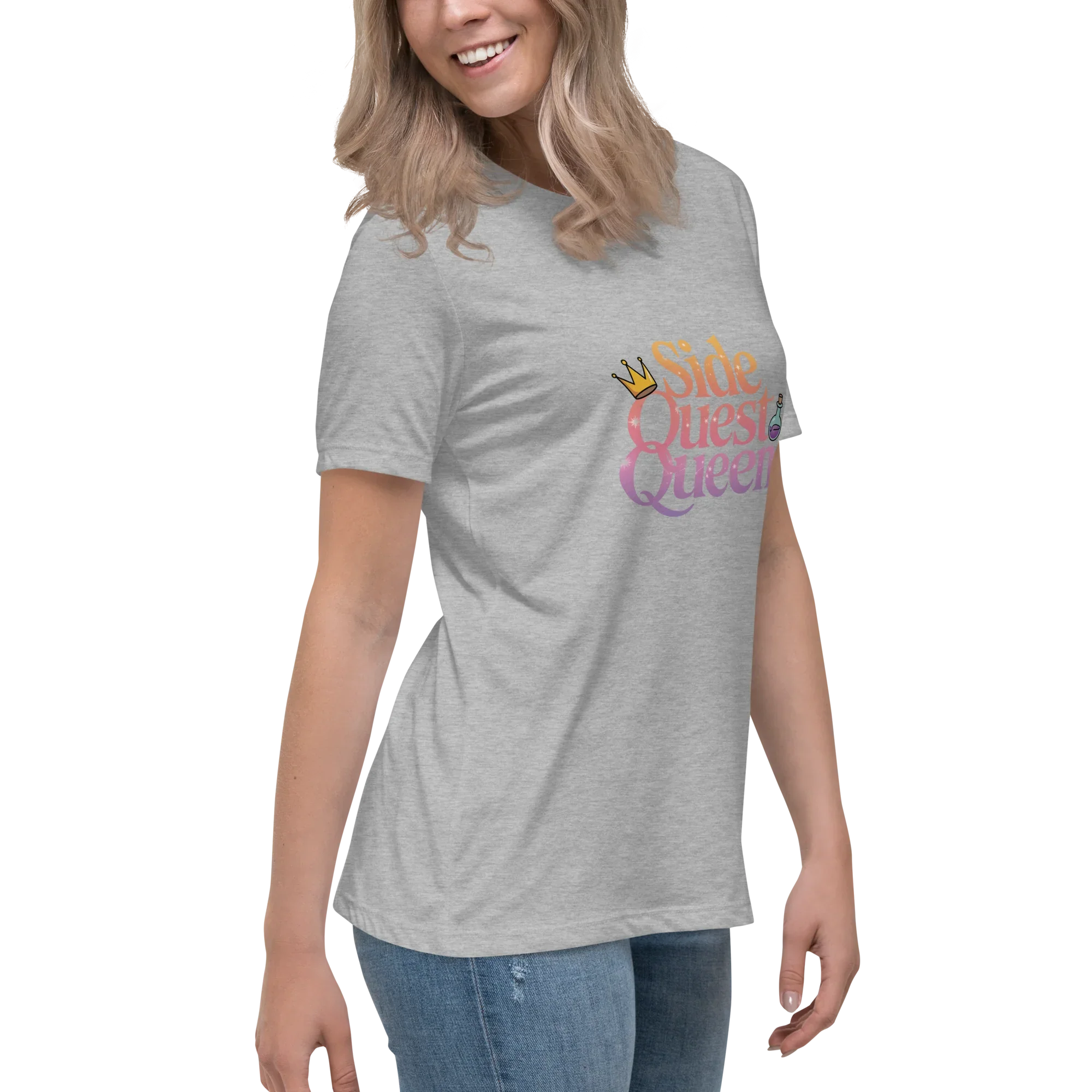 Side Quest Queen Shirt – Fantasy Gamer Girl Tee - RaZits