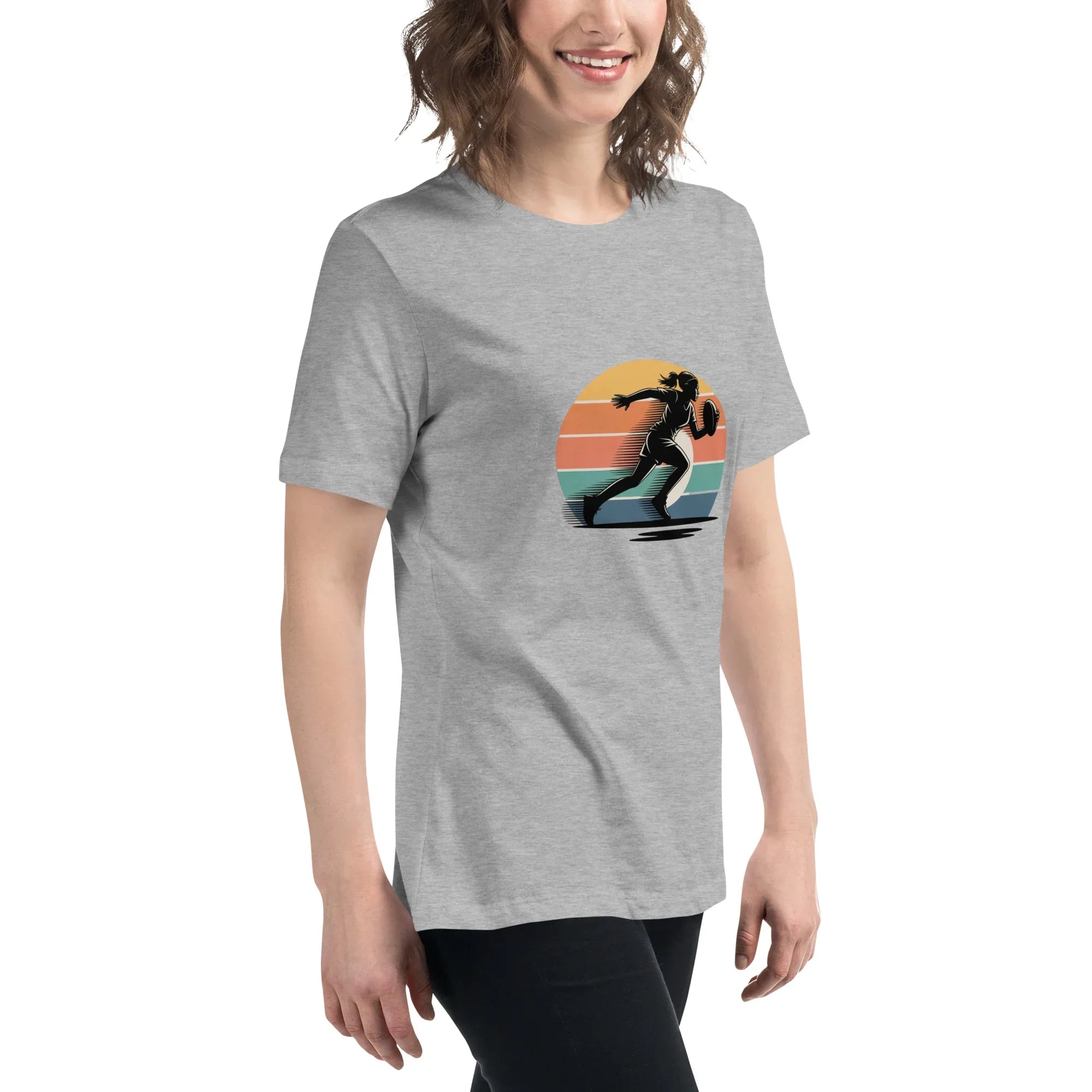 Women's Rugby Runner Tee – Sunset Speed Art - RaZits